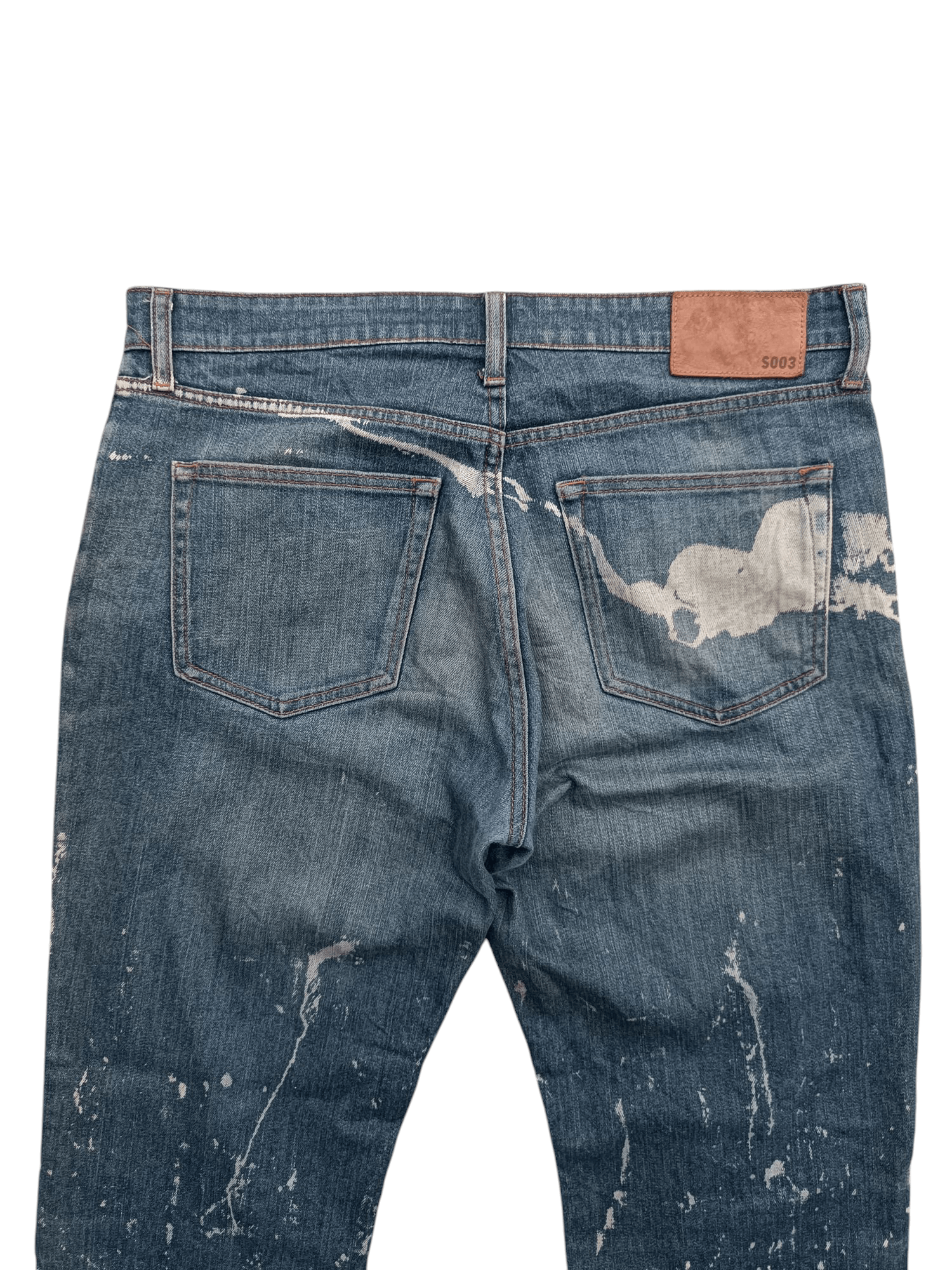 Jun Takahashi Vintage Uniqlo S002 Baggy Splatter Rare Design Jeans E213 Size US 36 / EU 52 - 6 Thumbnail