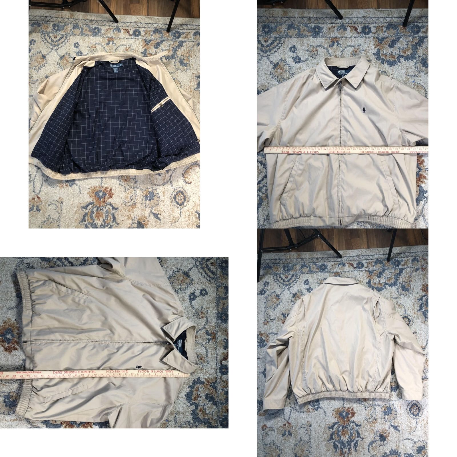 Polo Ralph Lauren Polo Ralph Lauren Jacket XL Beige Microfiber Windbreaker Lined Full Zip Mens Size US XL / EU 56 / 4 - 8 Thumbnail