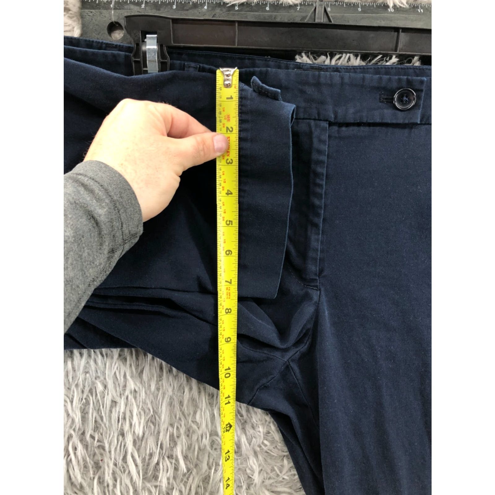Talbots Talbots The Perfect Skimmer Pants Size 12 Womens Dark Wash Blue Flat Front Pockets Stretch Regular Color Blue Chino Classic Womens Size 34" / US 12 / IT 48 - 4 Thumbnail
