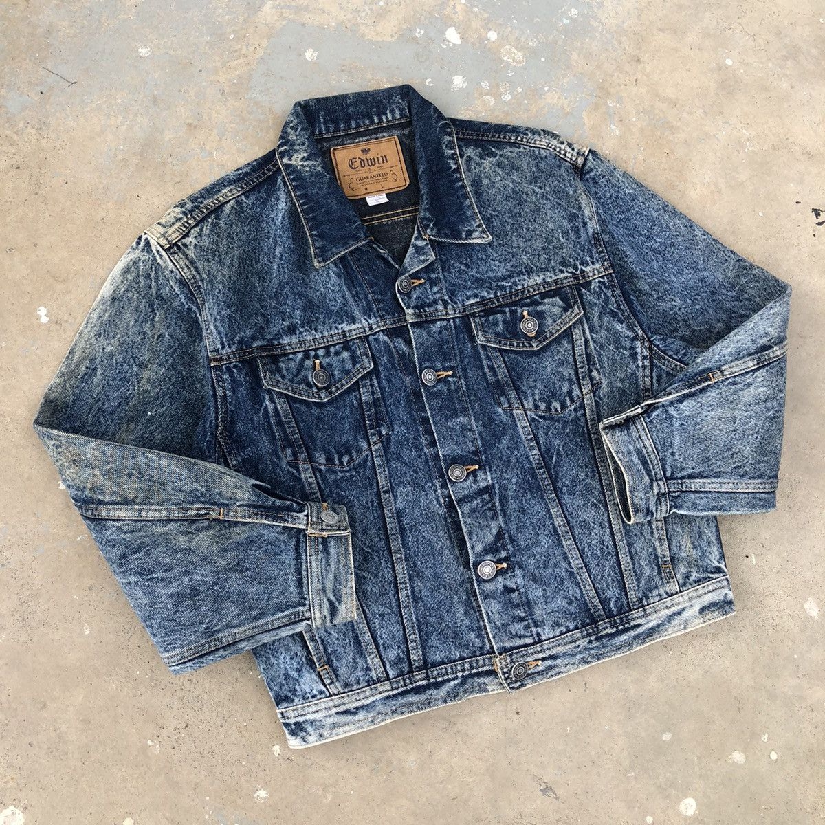 Edwin Vintage Edwin Asid Wash Trucker Denim Jacket Size US M / EU 48-50 / 2 - 8 Thumbnail
