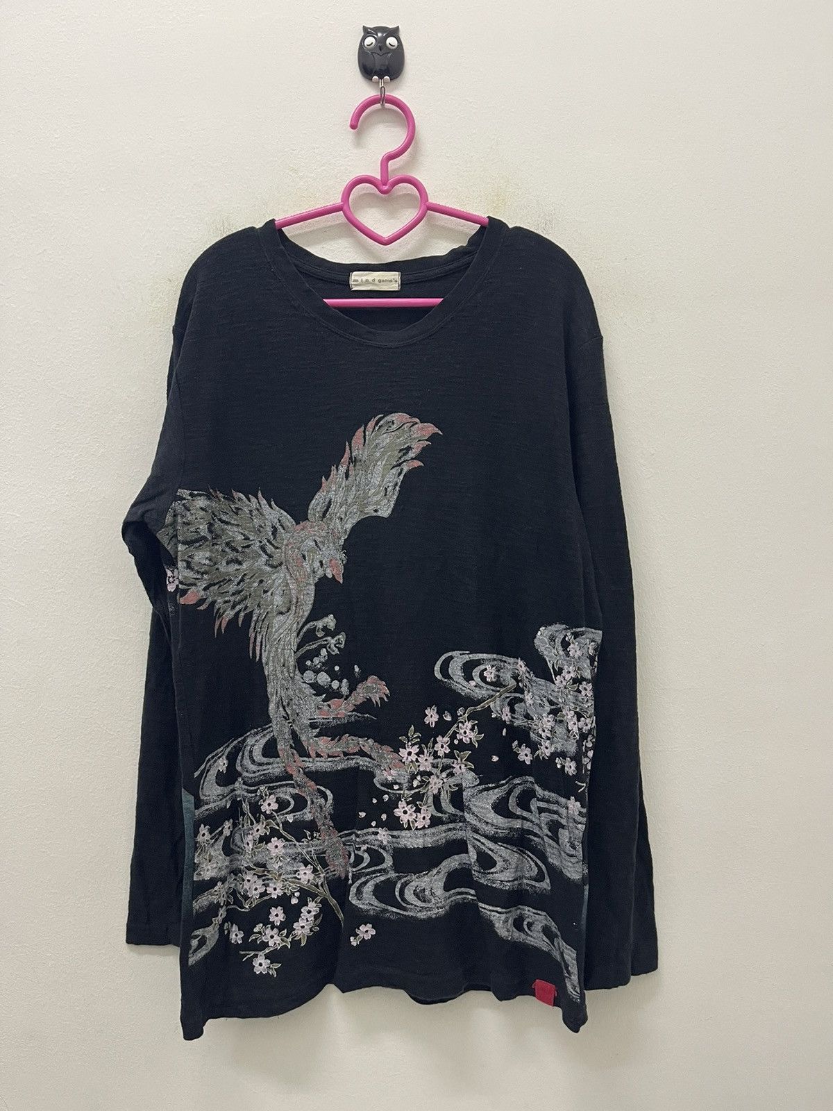 Hysteric Glamour Rare Vintage MIND GAMES Sukajan Japan Motive Long Sleeves Size US L / EU 52-54 / 3 - 1 Thumbnail
