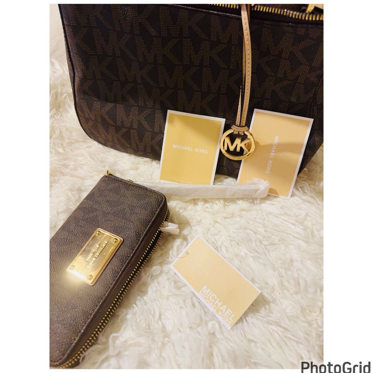 Michael Kors Michael Kors Jetset Monogram Purse and Wallet Set NWT Size ONE SIZE - 3 Thumbnail