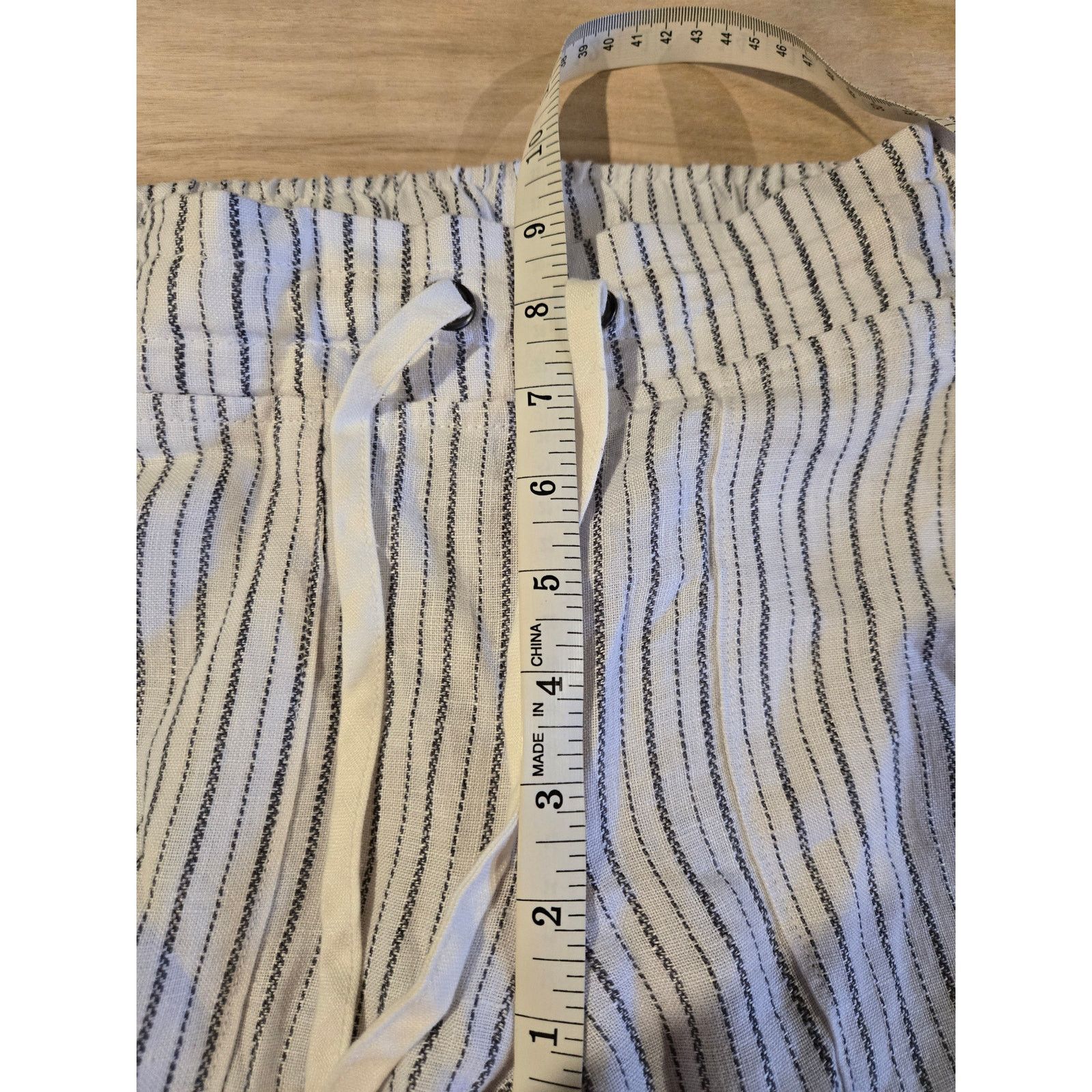 Athleta Athleta 100% linen striped pants sz 2 coastal Size 26" / US 2 / IT 38 - 8 Thumbnail
