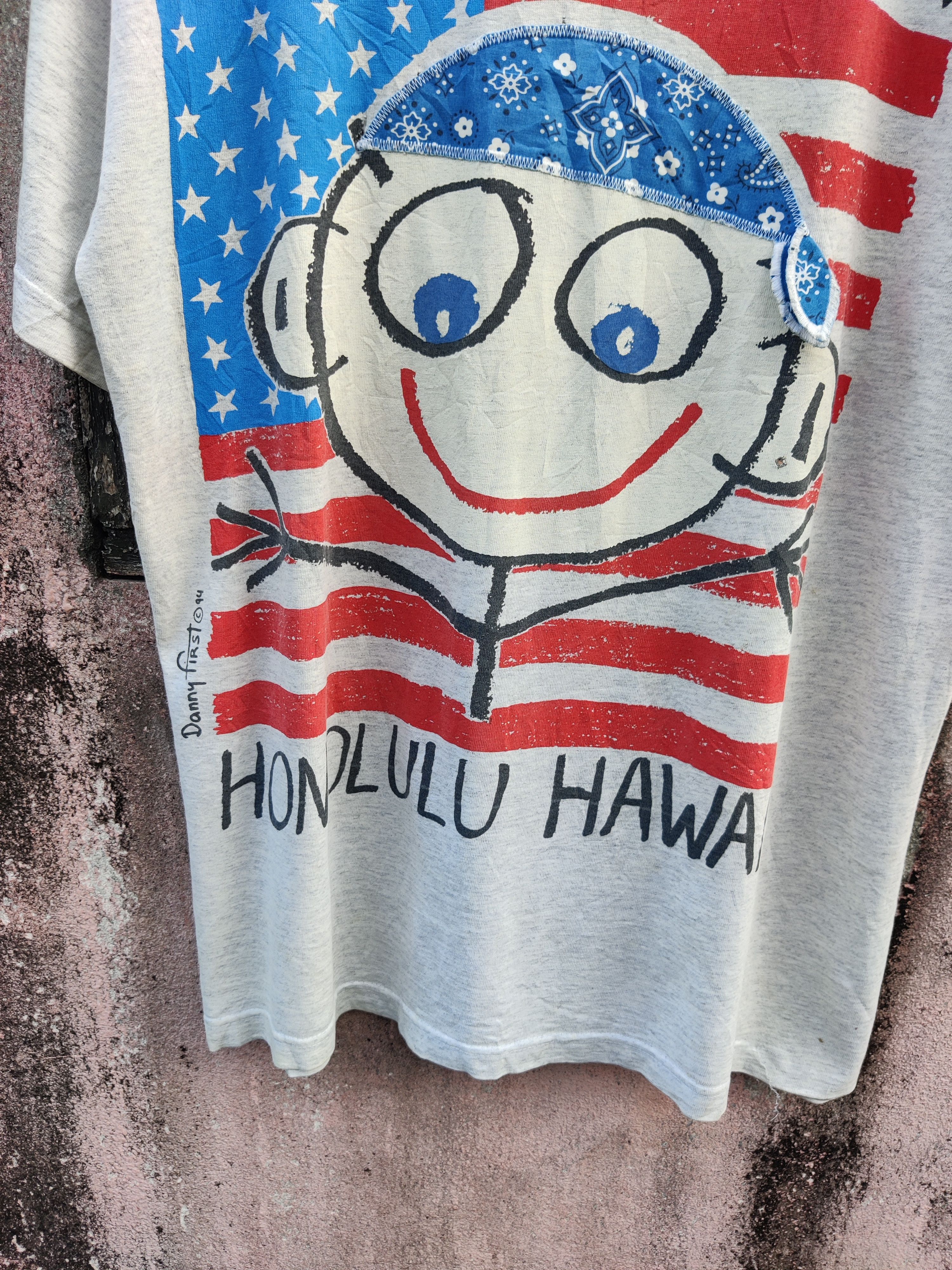 Japanese Brand Vintage Distressed Danny First USA Promo Shirt Size US L / EU 52-54 / 3 - 4 Thumbnail