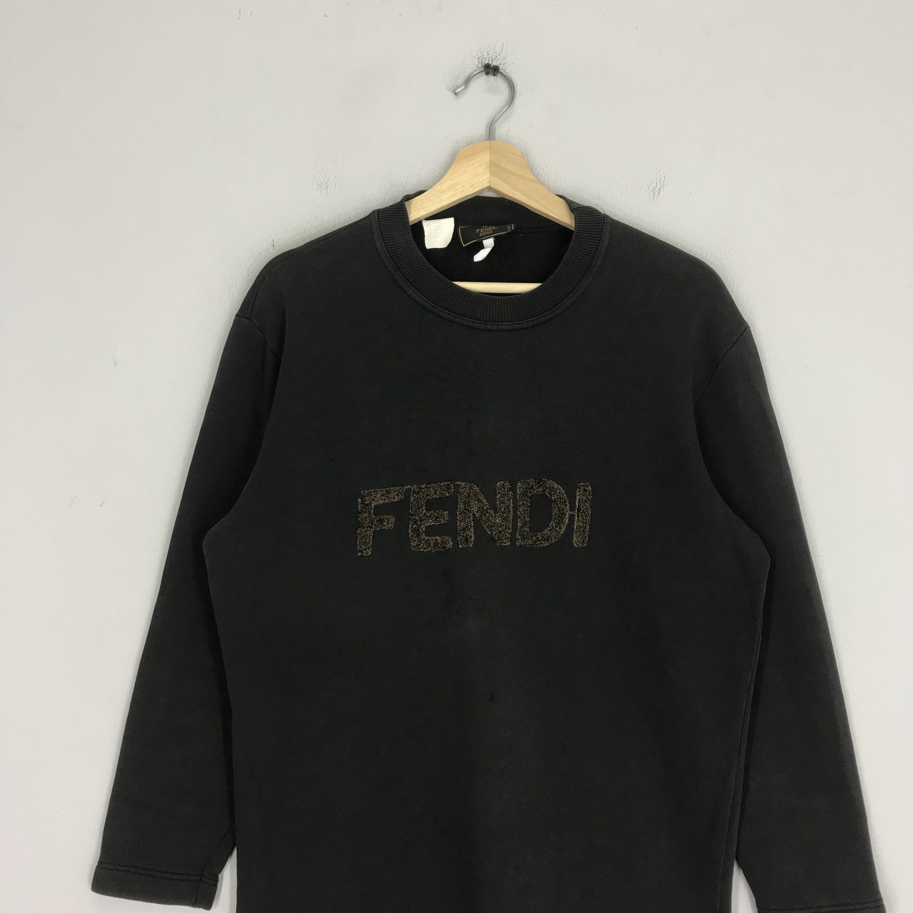 Fendi Vintage 90s Fendi Roma Italy Sweatshirt - 128 Size US M / EU 48-50 / 2 - 2 Thumbnail