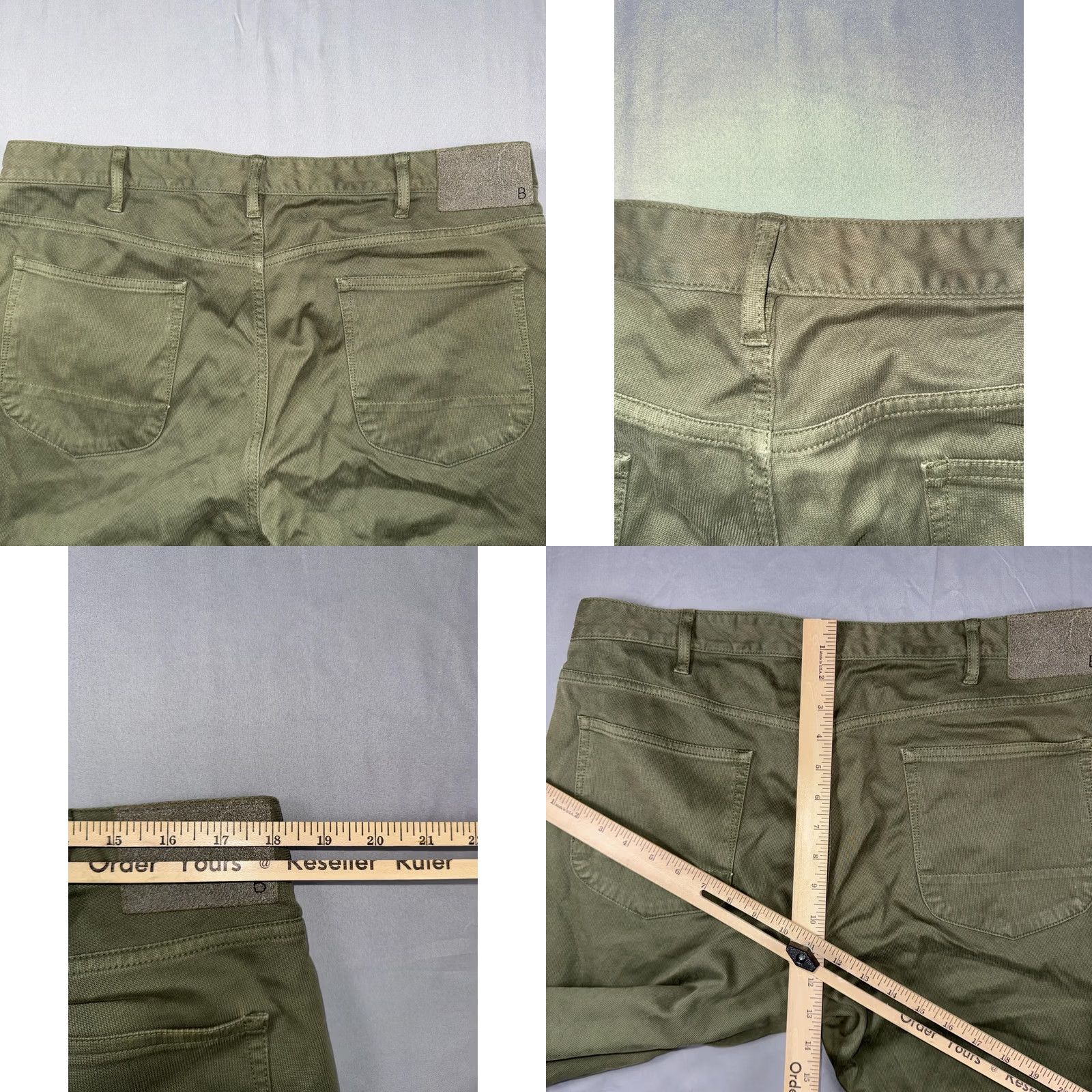 Bonobos Bonobos Pants Mens 35x30 Green Regular Fit Chino 5-Pocket Cotton Spandex Casual Hints: 35/30 Size Regular Inseam 30" Olive Green Size US 35 - 8 Thumbnail
