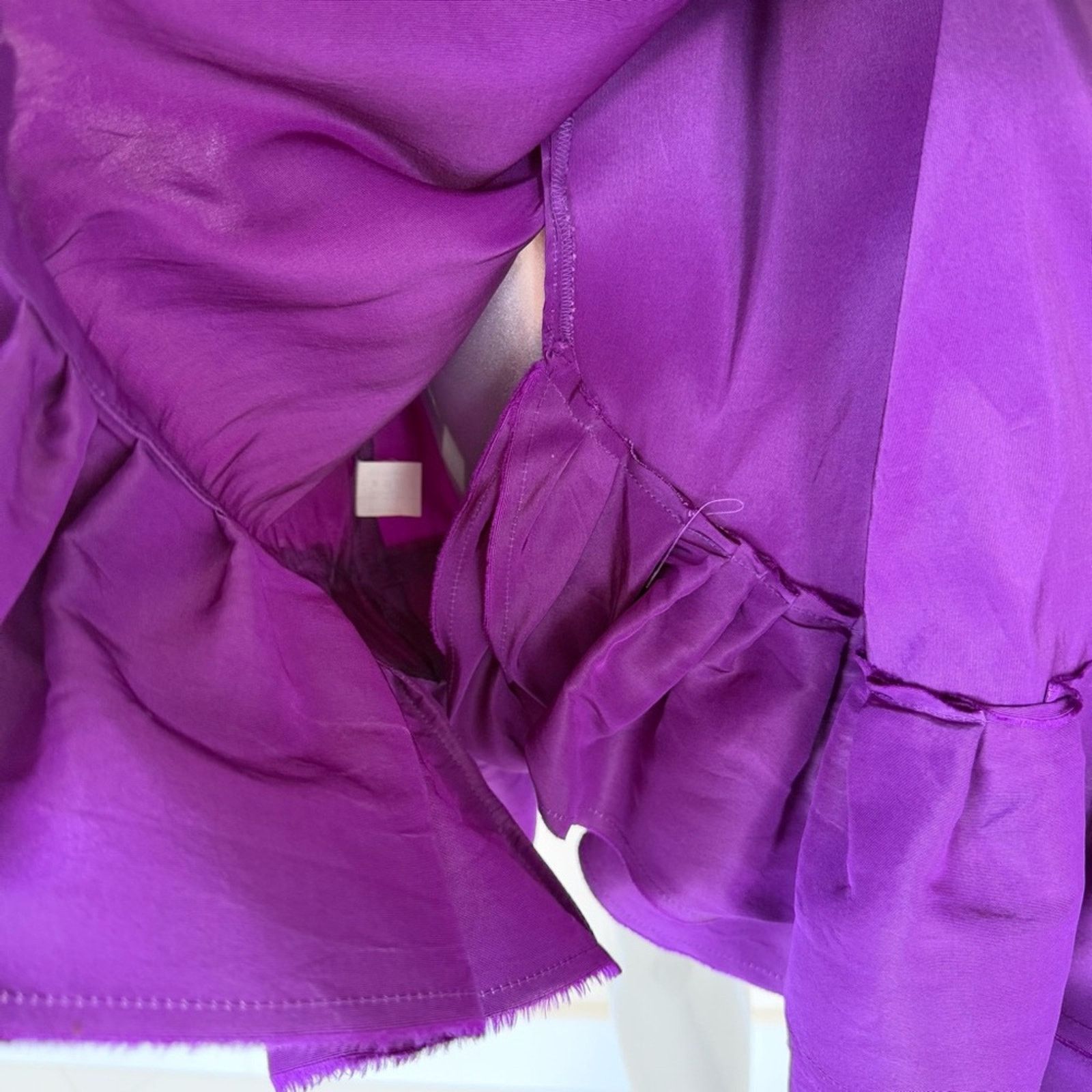 Lanvin LANVIN by Alber Elbaz Purple Silk Dress Size 42 FR or 10 US Size L / US 10 / IT 46 - 3 Thumbnail