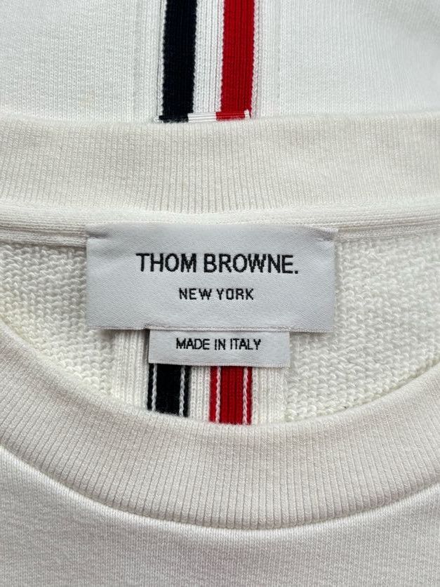 Thom Browne Thom Loopback Center Back Stripe Crewneck Pullover Size US M / EU 48-50 / 2 - 14 Thumbnail