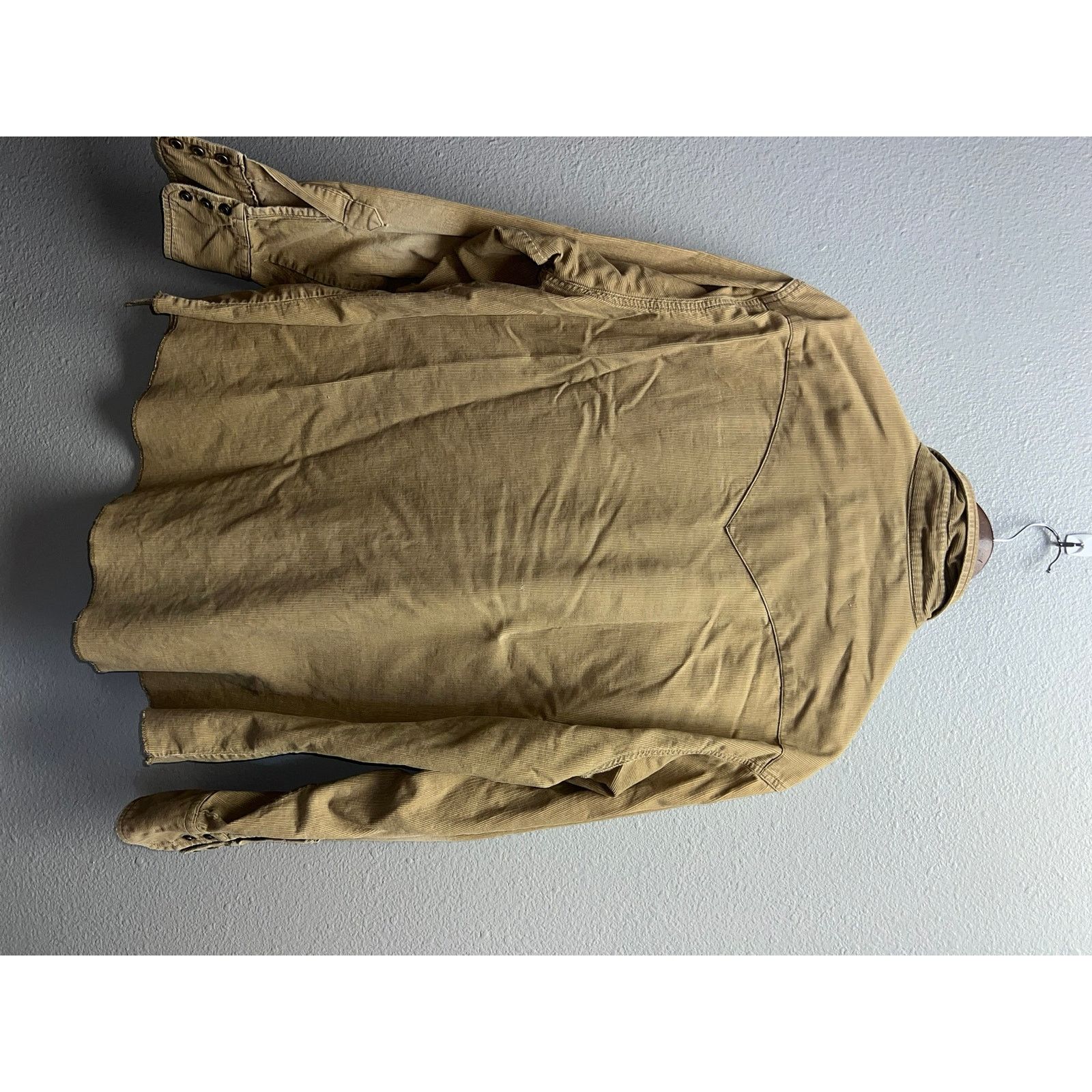 Wrangler Vintage Wrangler Corduroy Shirt Button Up Distressed HOLES X Size US XL / EU 56 / 4 - 9 Thumbnail