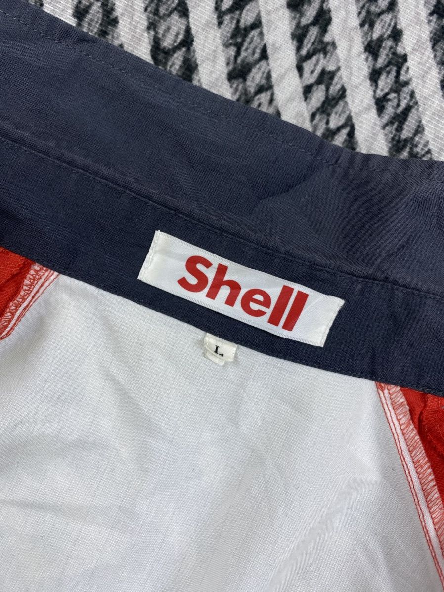 Japanese Brand Vtg Shell Workwear Block Color Button Up Shirt Size US M / EU 48-50 / 2 - 8 Thumbnail