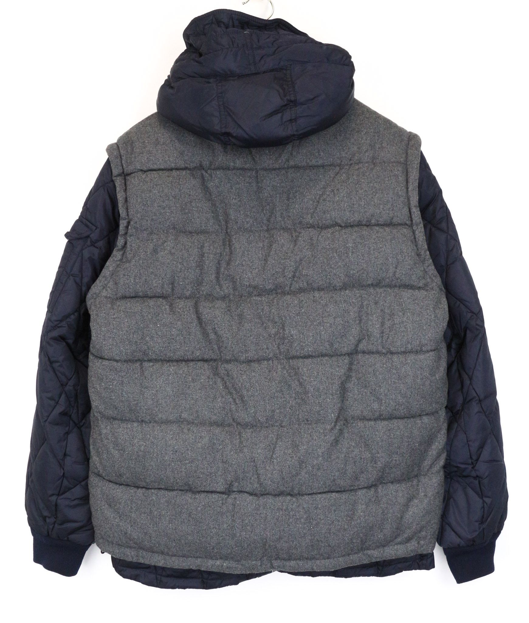 Scotch & Soda XL Mid Grey Wool Blend Hooded Jacket 75730 Size US XL / EU 56 / 4 - 2 Thumbnail