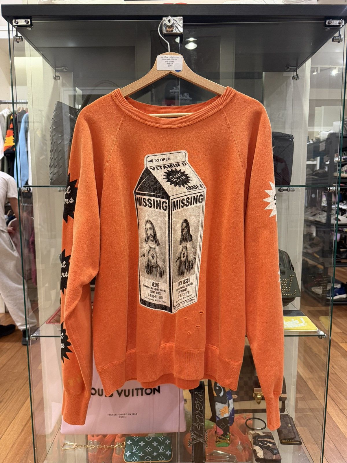DENIM TEARS × Saint Michael Saint Michael x Denim Tears Milk Cartoon Sweater Size US M / EU 48-50 / 2 - 1 Thumbnail