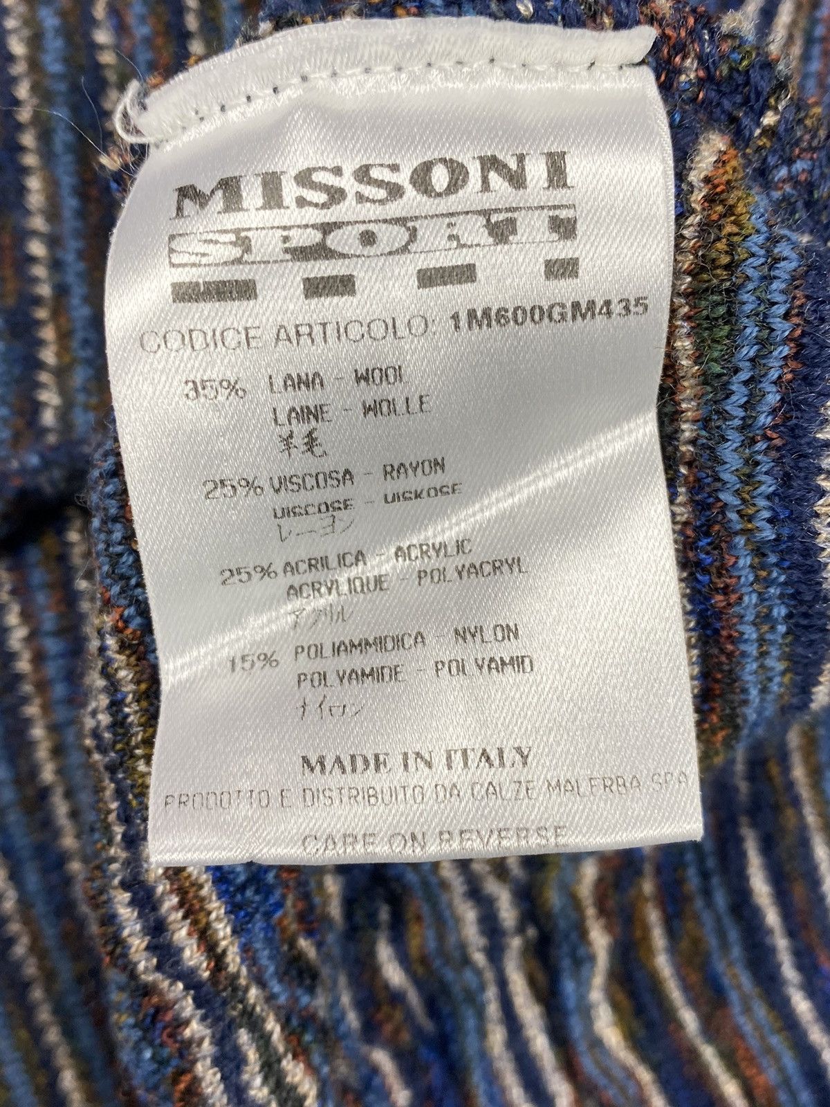Missoni Missoni Sport Multicolor Wool Blend Sweater 3D Knit Jumper Size US L / EU 52-54 / 3 - 9 Thumbnail