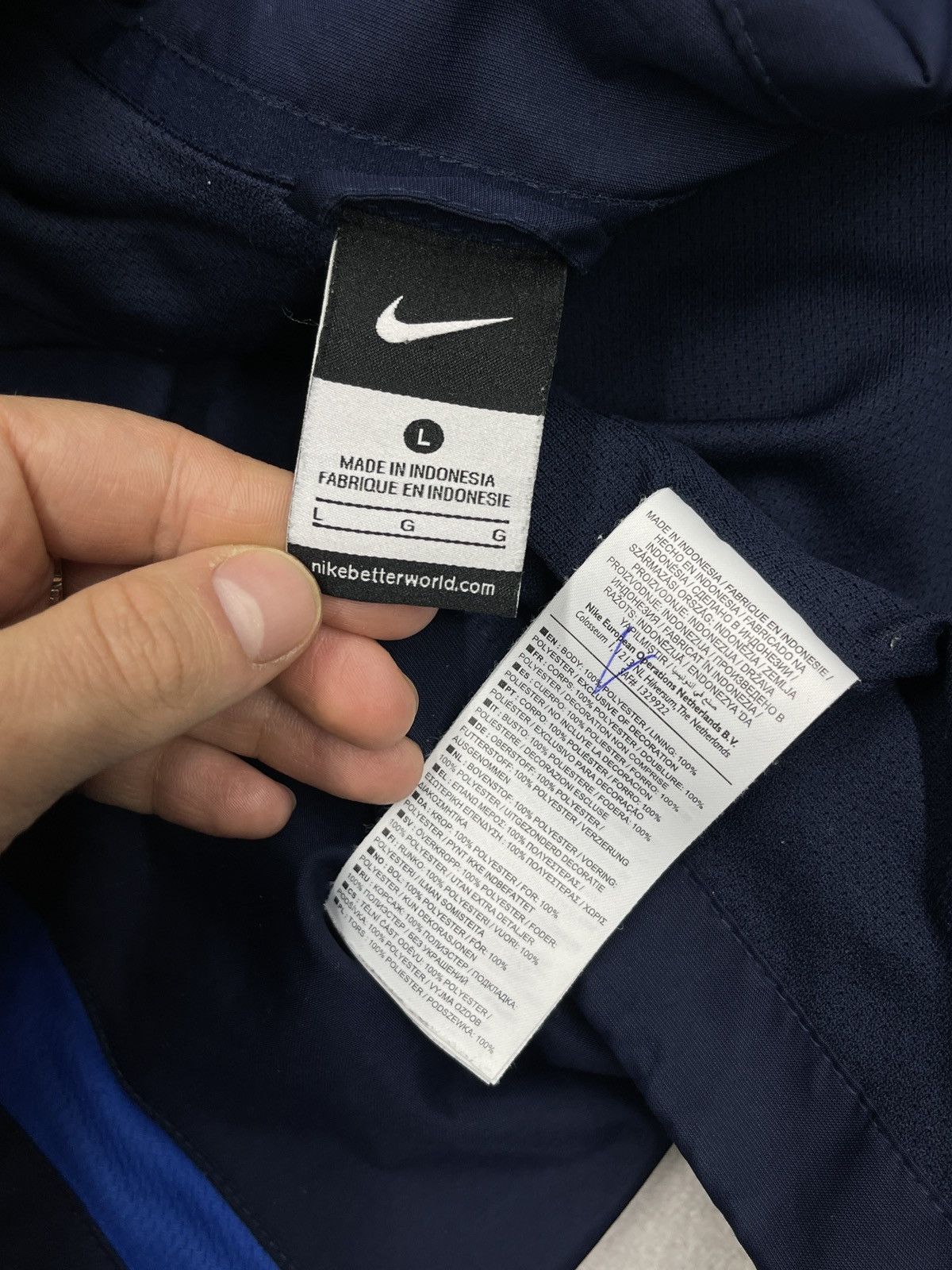 Nike Vintage Nike FC Everton Football Jacket Navy Size US L / EU 52-54 / 3 - 10 Thumbnail