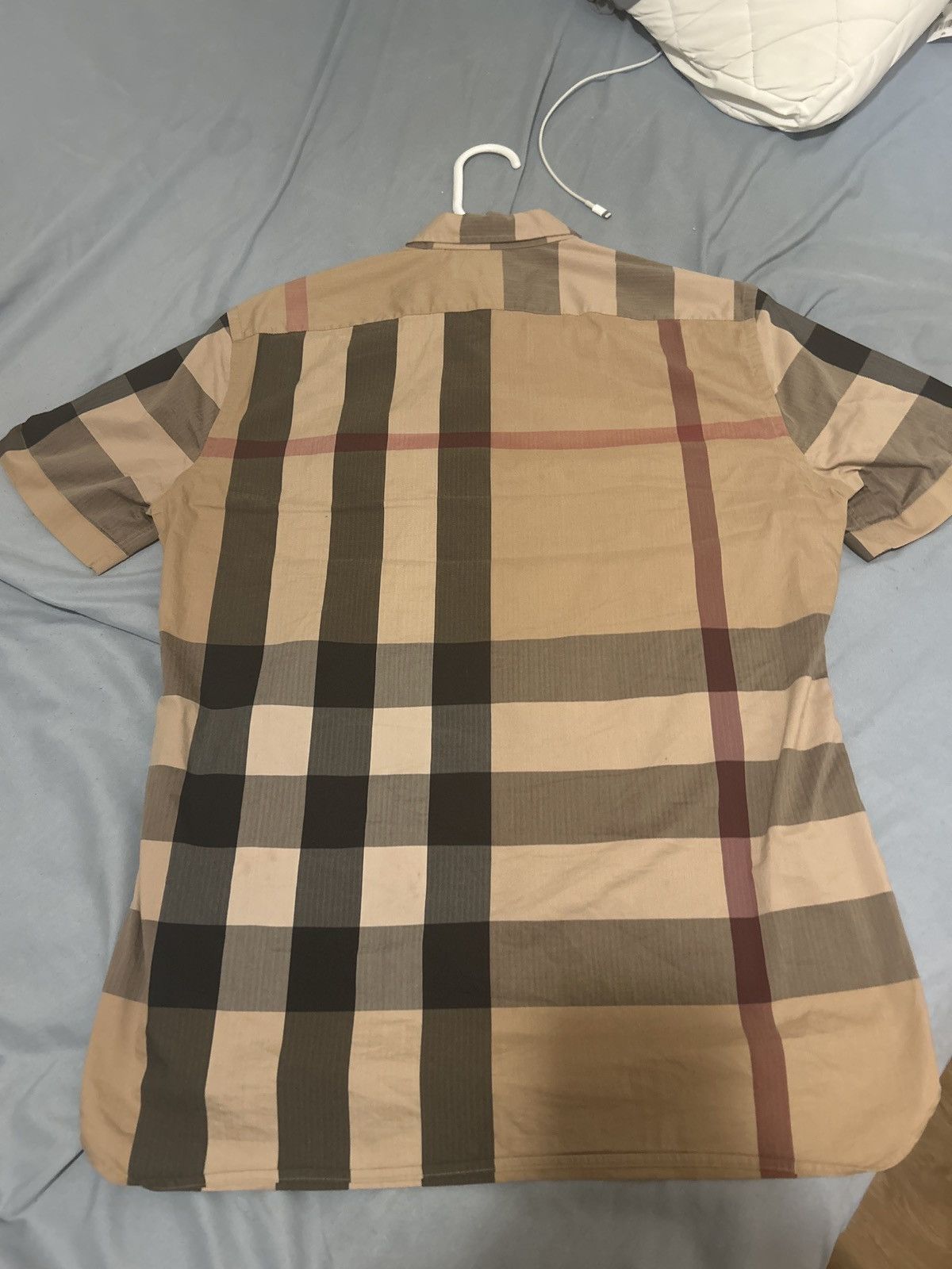 Burberry Burberry Classic Plaid Shortsleeved Button Up Size US M / EU 48-50 / 2 - 2 Thumbnail