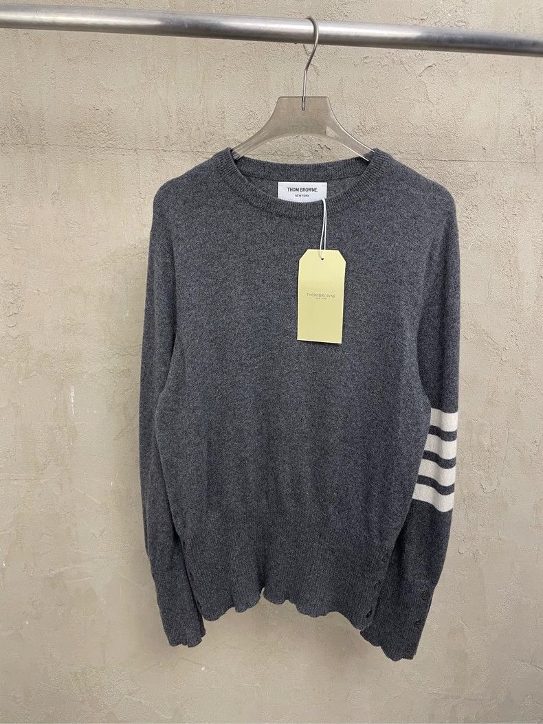 Thom Browne Pure cashmere round neck sweater