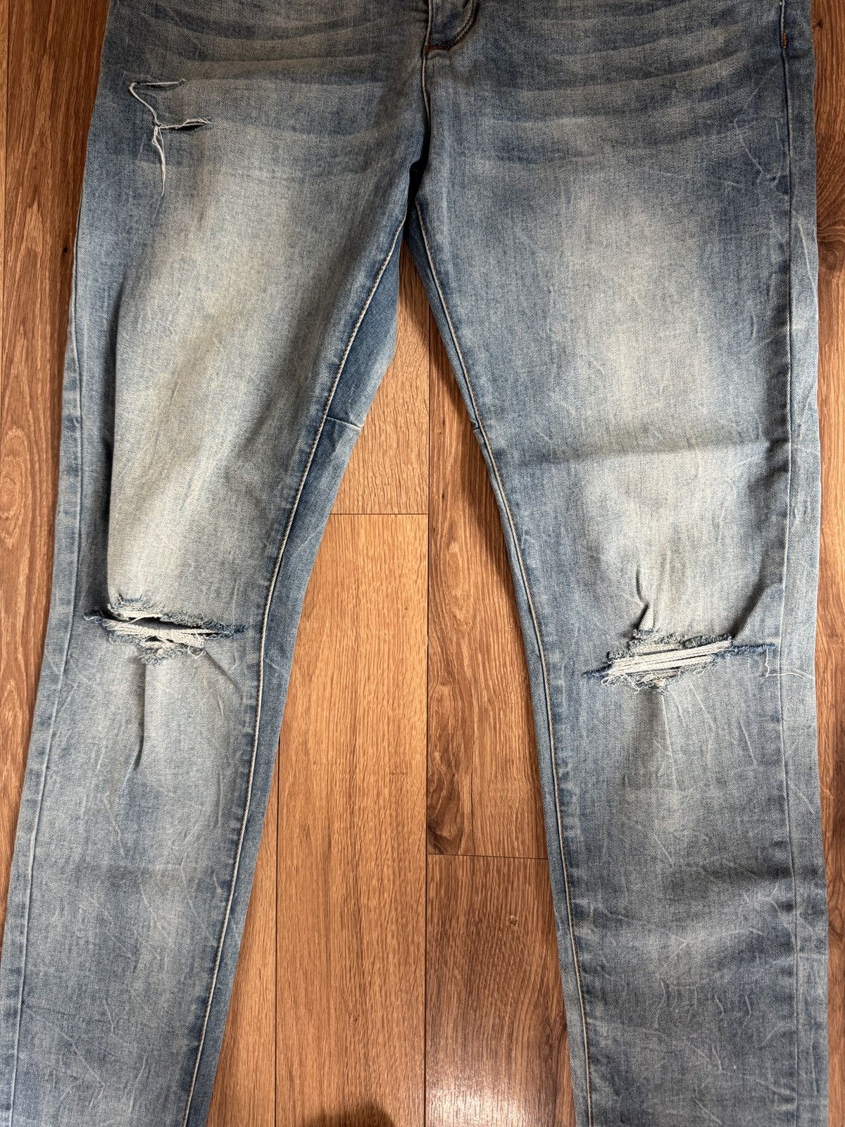 Kollar Clothing Blue Kollar Clothing Distressed Button Up Denim Size US 32 / EU 48 - 3 Thumbnail