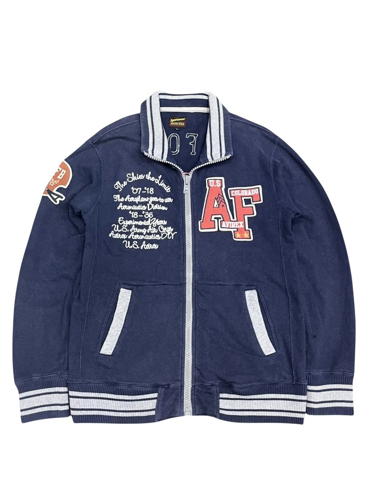 Avirex VERYRARE🔥Vintage AVIREX Air Force 54 Football Cotton Jacket Size US M / EU 48-50 / 2 - 2 Thumbnail