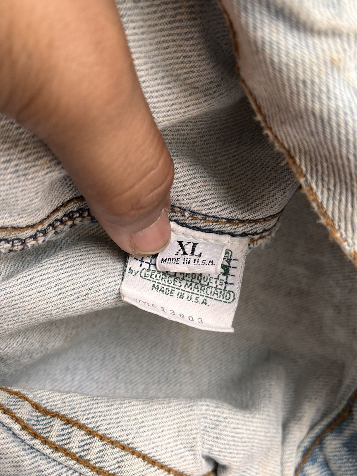 Guess Vintage Guess denim Jacket Size US XL / EU 56 / 4 - 10 Thumbnail