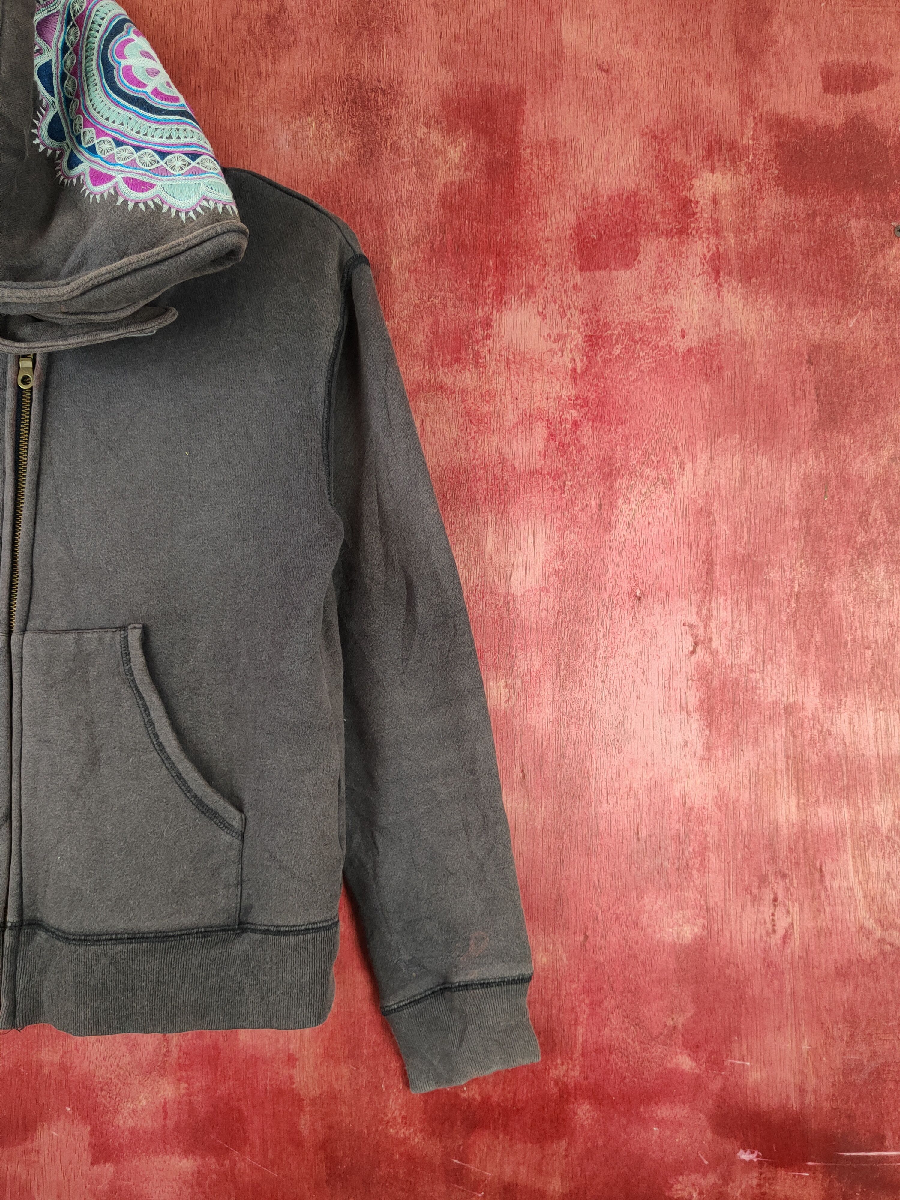 Japanese Brand Archi art Dark Purple Faded Hoodie Sweaters #S2287 Size S / US 4 / IT 40 - 7 Thumbnail