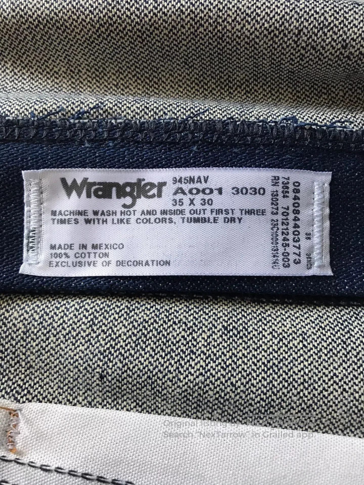 Wrangler Wrangler 945 Bootcut Jeans 35x30. Size US 35 - 9 Thumbnail