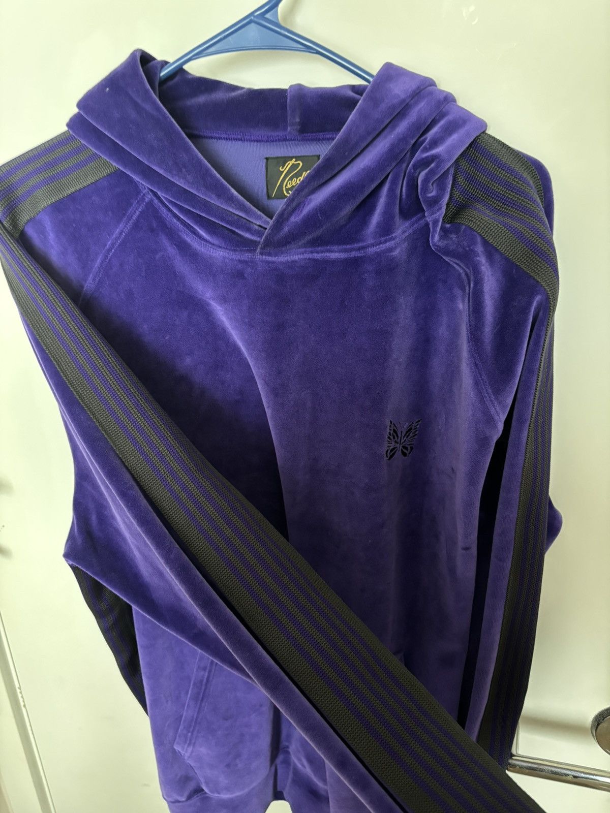 Needles Needles Velour Hoodie Size US XL / EU 56 / 4 - 4 Thumbnail
