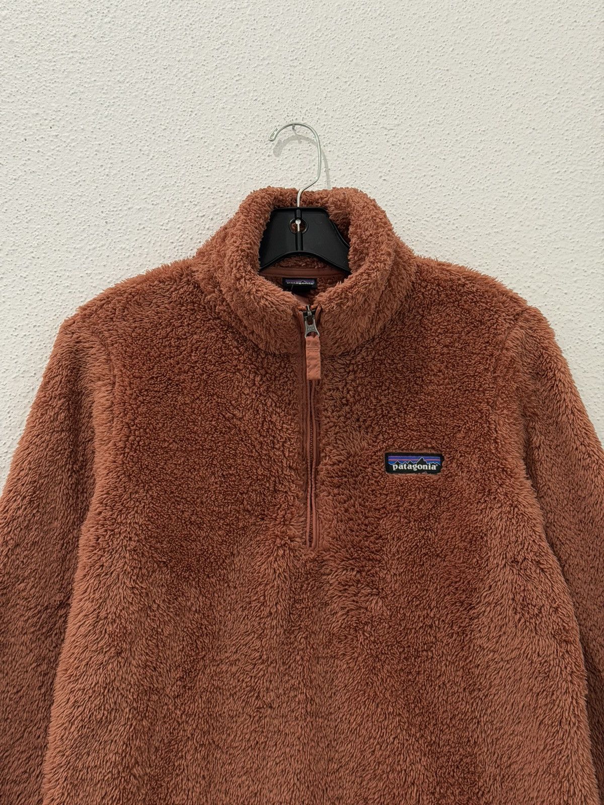 Patagonia Patagonia Womens 1/4 Zip Pullover Small Burnt Orange Sherpa Size S / US 4 / IT 40 - 3 Thumbnail