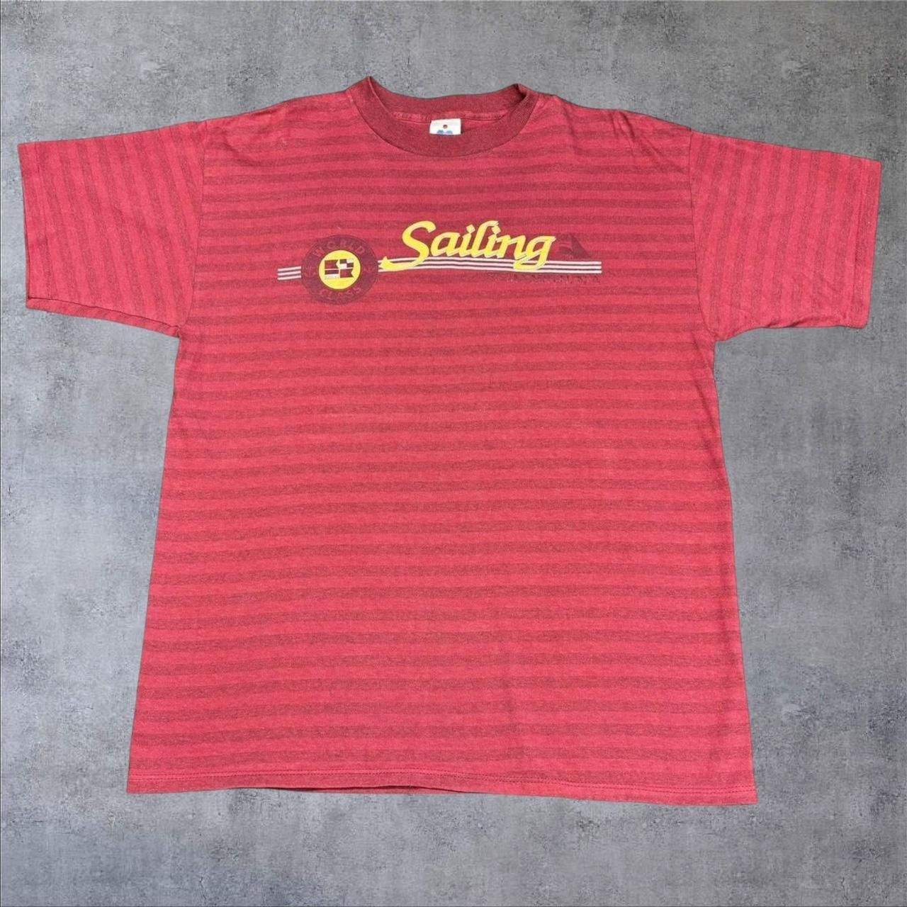 Vintage Vintage Striped T-shirt Size US XL / EU 56 / 4 - 1 Thumbnail