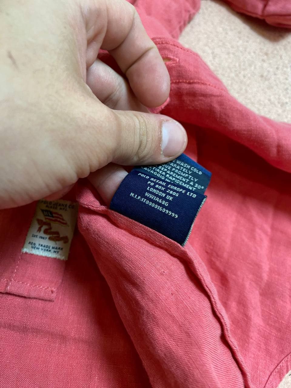 Polo Ralph Lauren × Vintage Polo Ralph Lauren Shirt Button Up Short Sleeve Vintage Size US L / EU 52-54 / 3 - 4 Thumbnail
