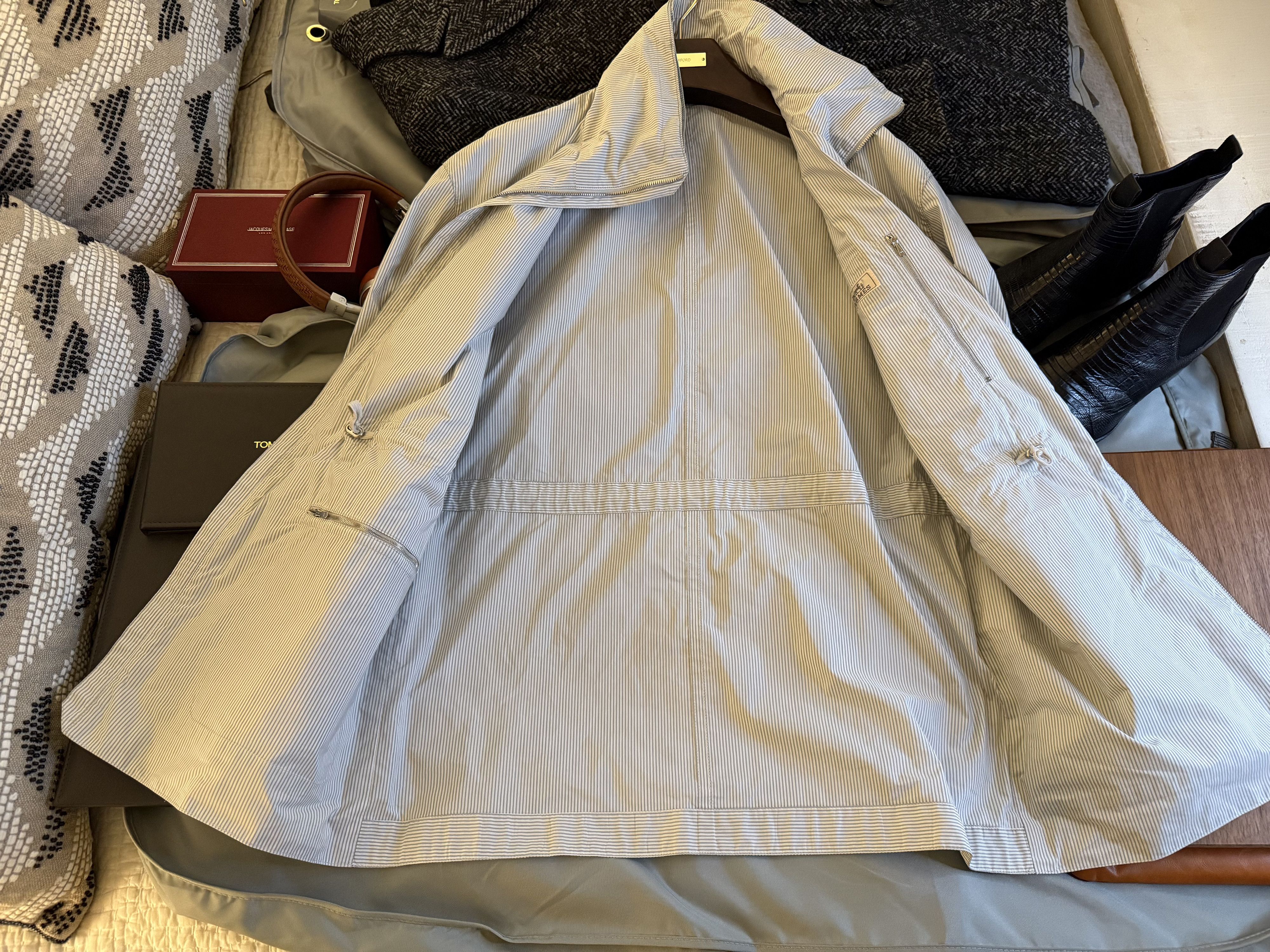 Hermes Coveted Rare New $5,900 w/tax HERMES “Rayure” Windbreaker Size US M / EU 48-50 / 2 - 17 Thumbnail