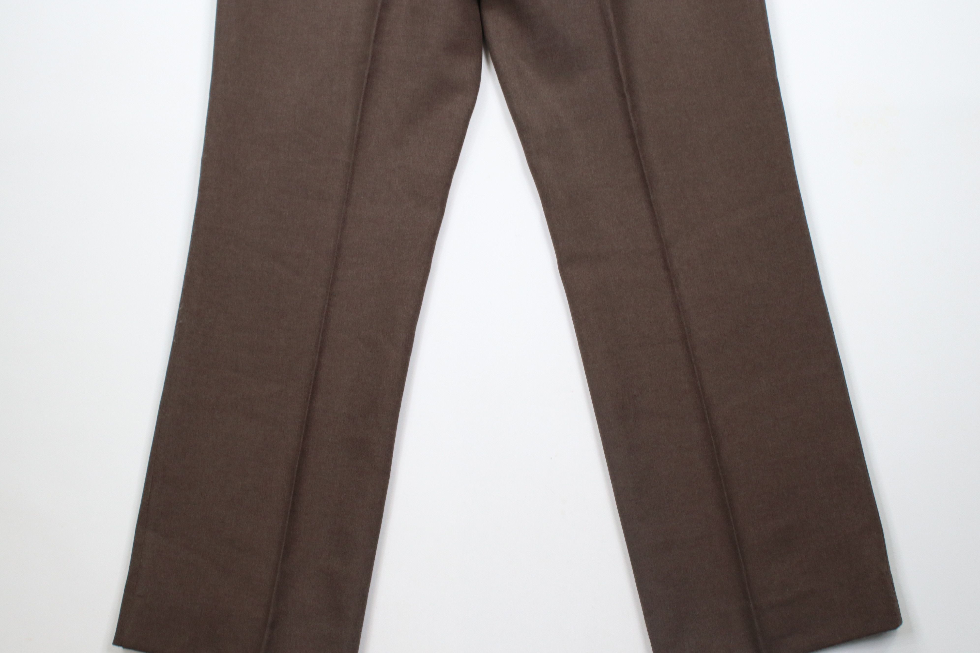 Vintage Vintage 70s Streetwear Flared Wide Leg Chino Pants Brown USA Size US 34 / EU 50 - 12 Thumbnail
