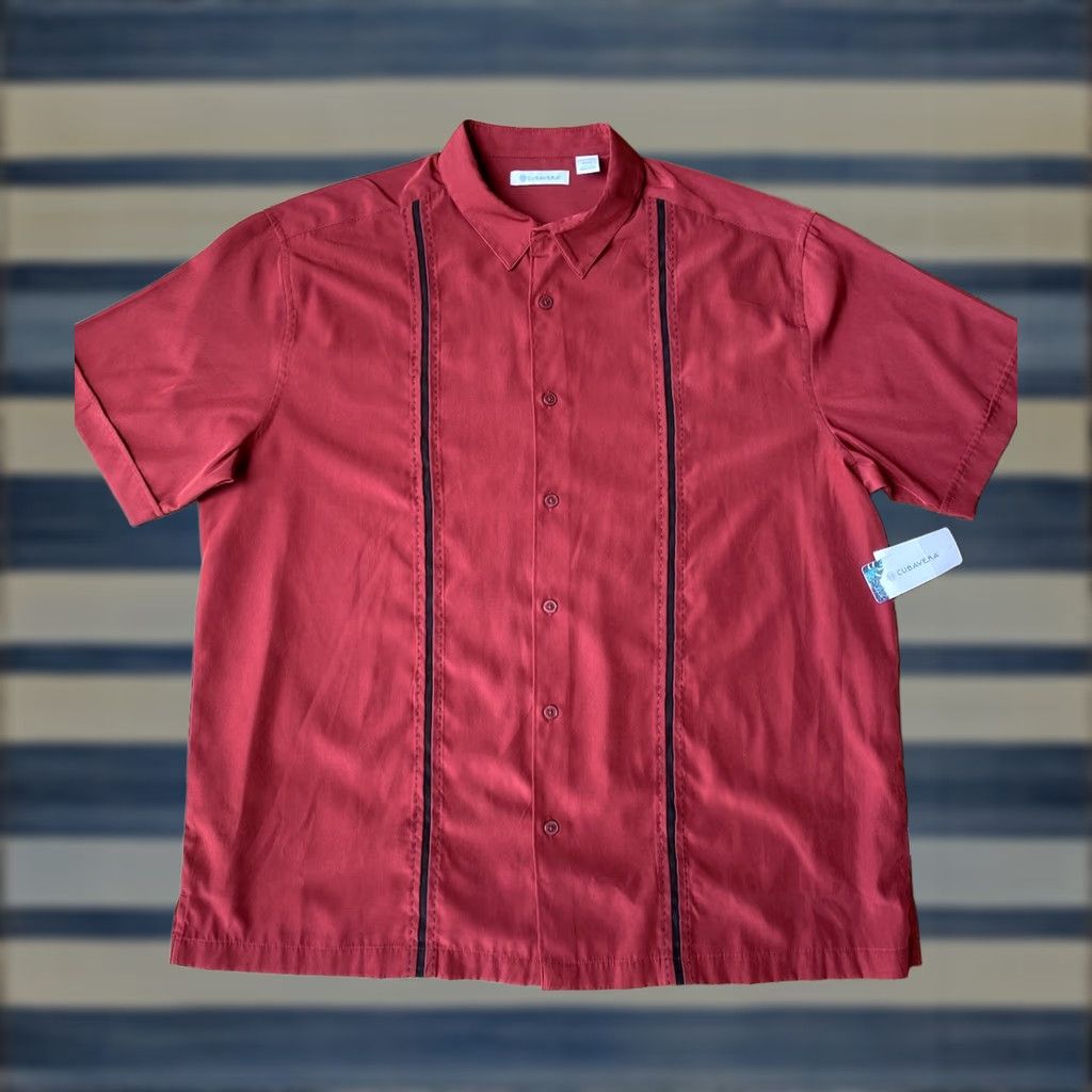 Cubavera VINTAGE is not applicable here. Cubavera Shirt Mens 2XL Short Sleeve Button-Down Red Cuban NWT Vero Camp Collared Shirt Size US XXL / EU 58 / 5 - 1 Thumbnail
