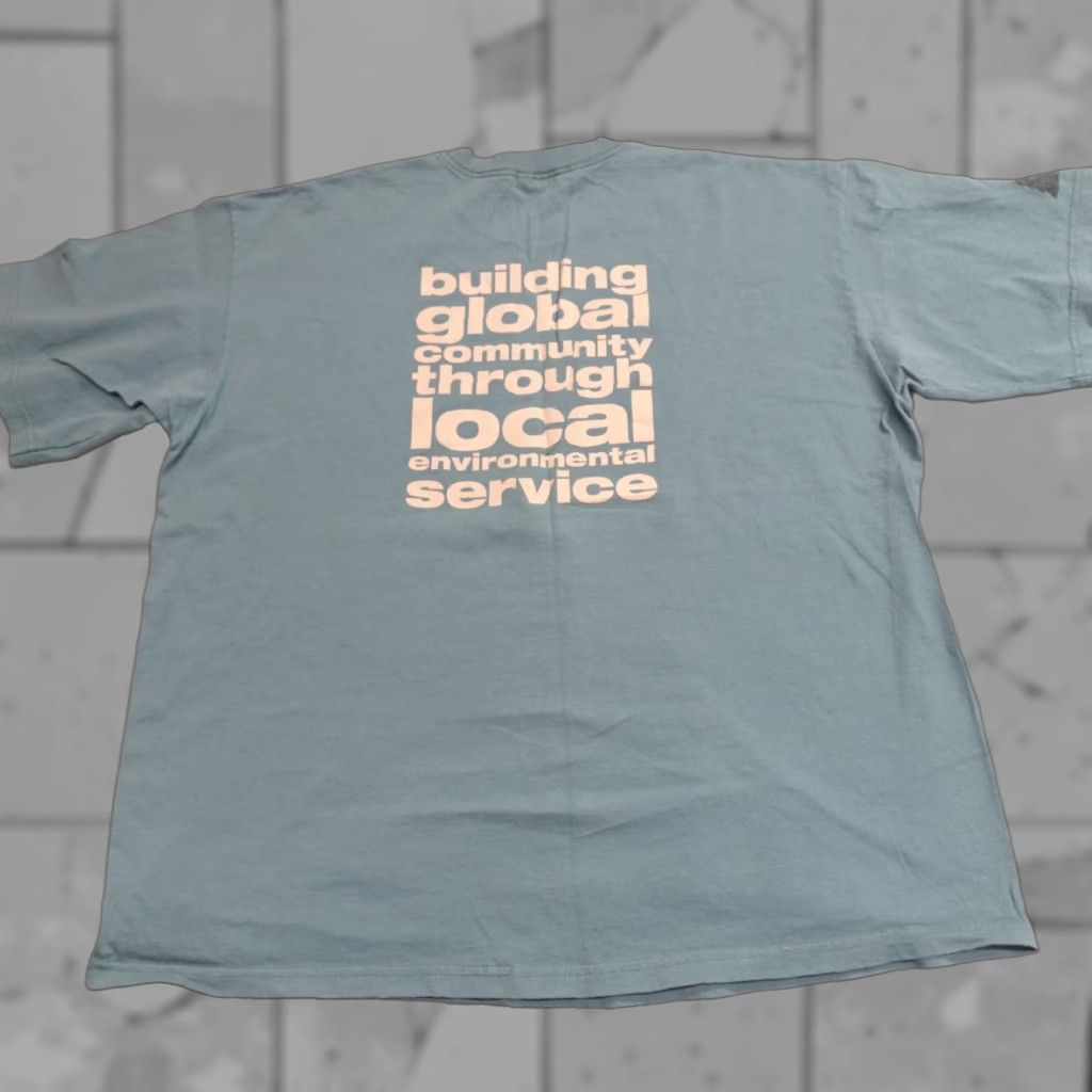 Patagonia Patagonia Shirt XL Blue Double Sided Earth Corps USA Logo T-Shirt Men Crew Neck Short Sleeve Cotton Size US XL / EU 56 / 4 - 1 Thumbnail