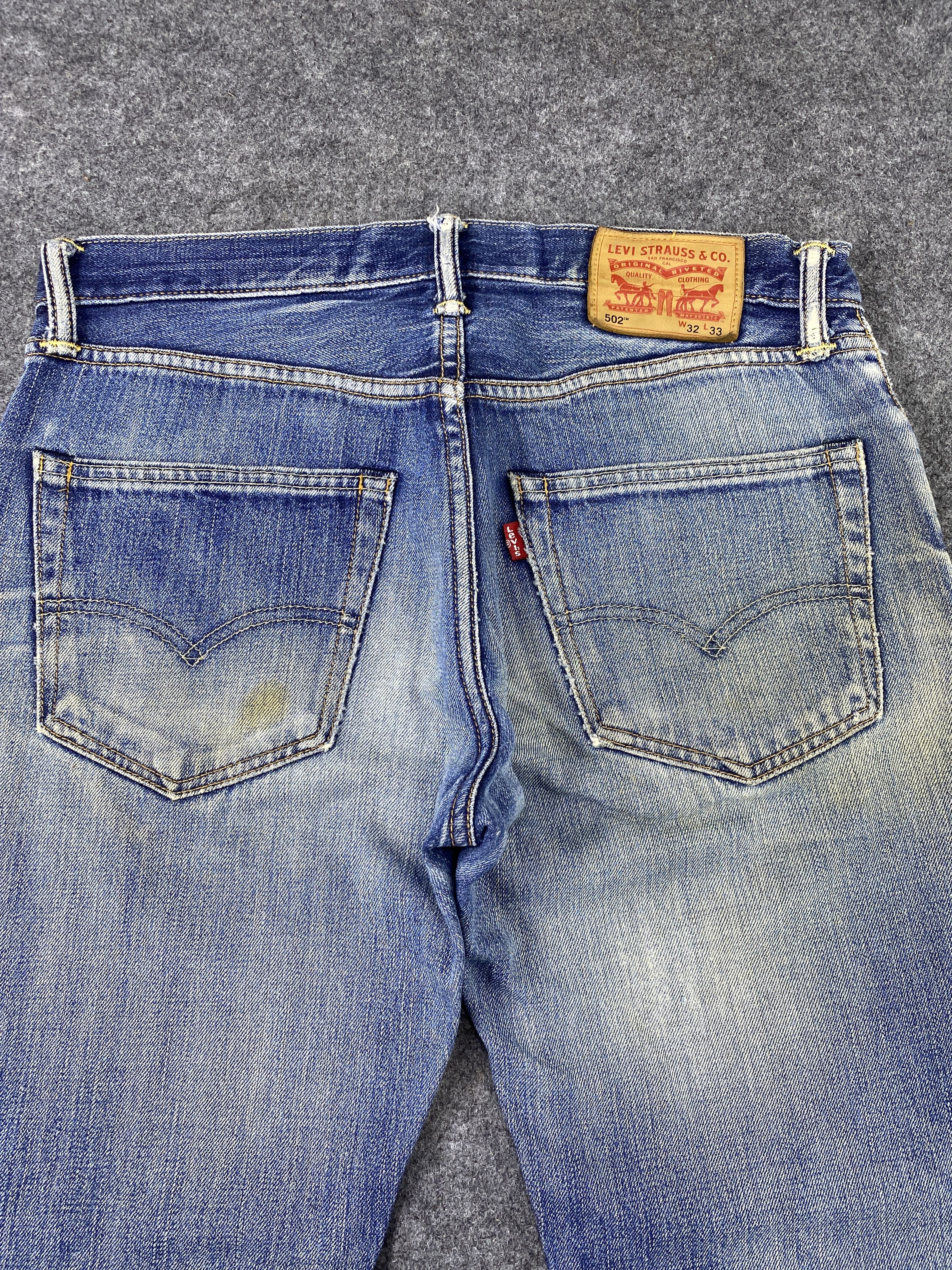 Levi's Vintage Levi's 502 Distressed Blue Wash Jeans-J967 Size US 34 / EU 50 - 6 Thumbnail