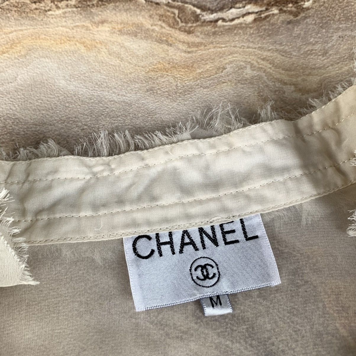 Chanel Vtg 90s Chanel Ruffles Blouse Top Button 3 Size M / US 6-8 / IT 42-44 - 3 Thumbnail