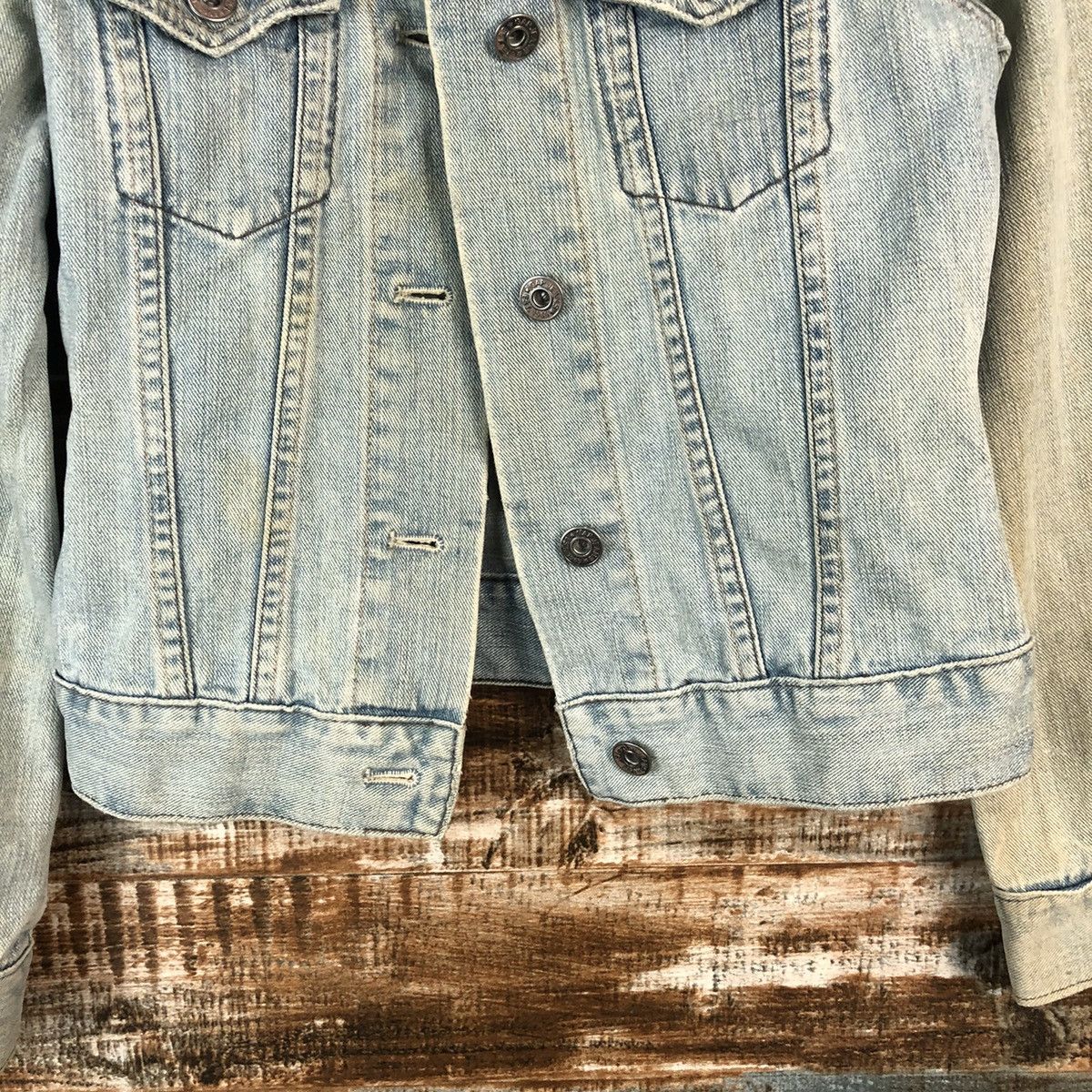 Gap × Vintage Vintage Denim Jacket Gap Blue #970 Size XXS / US 00 / IT 34 - 6 Thumbnail