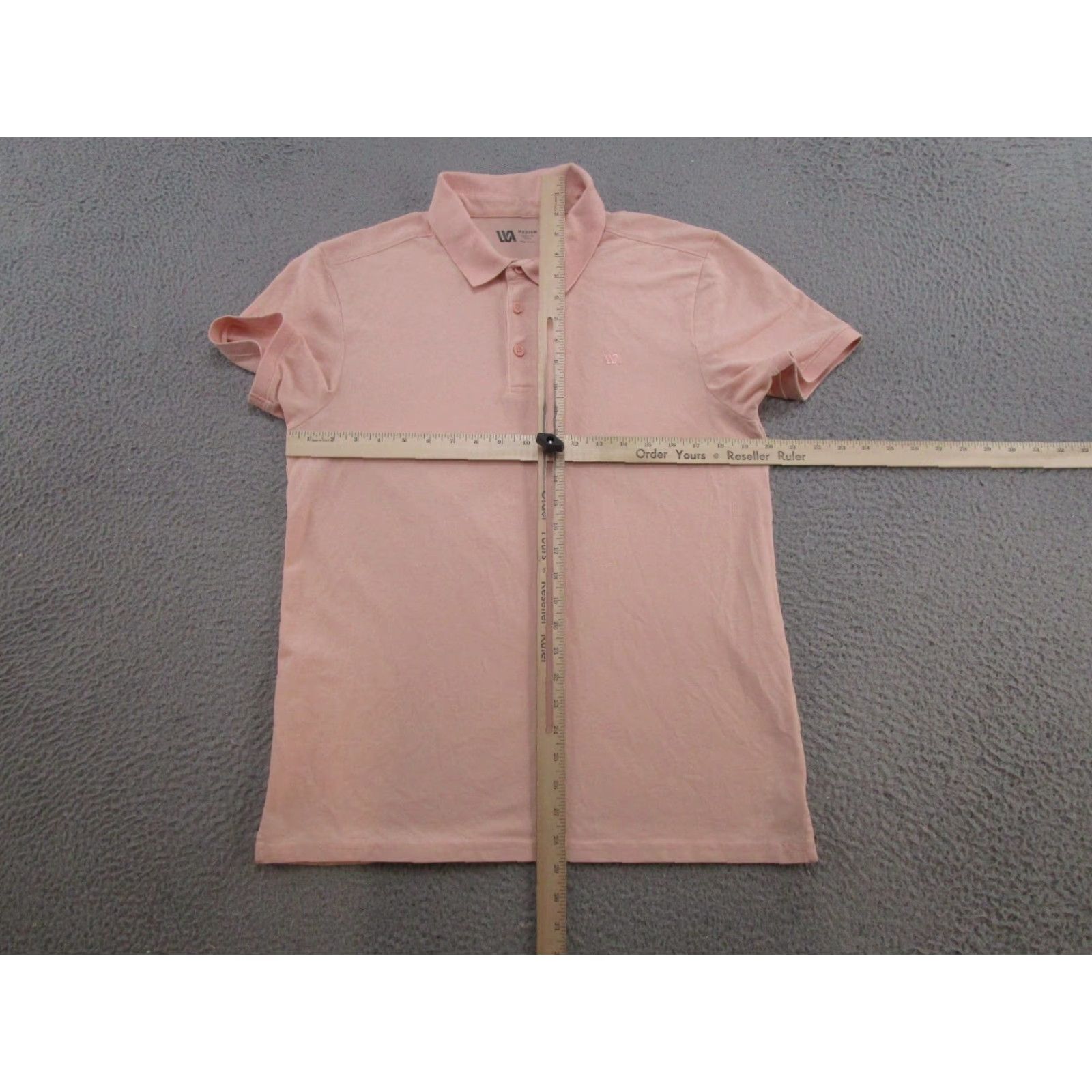 Vintage VRST Polo Shirt Mens M Pale Peach Pink Geometric Logo Short Sleeve Knit Cotton Blend Golf Polo 2020s Sports All Seasons Stretch Regular Mens Size US M / EU 48-50 / 2 - 4 Thumbnail
