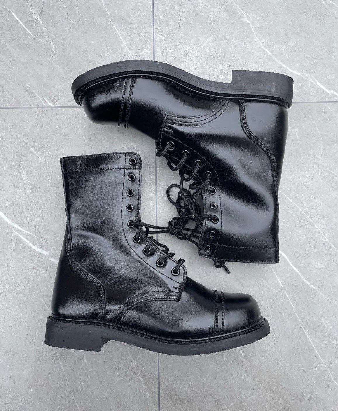 Vintage Vintage Military Black Leather Combat Boots Size US 10 / EU 43 - 5 Thumbnail