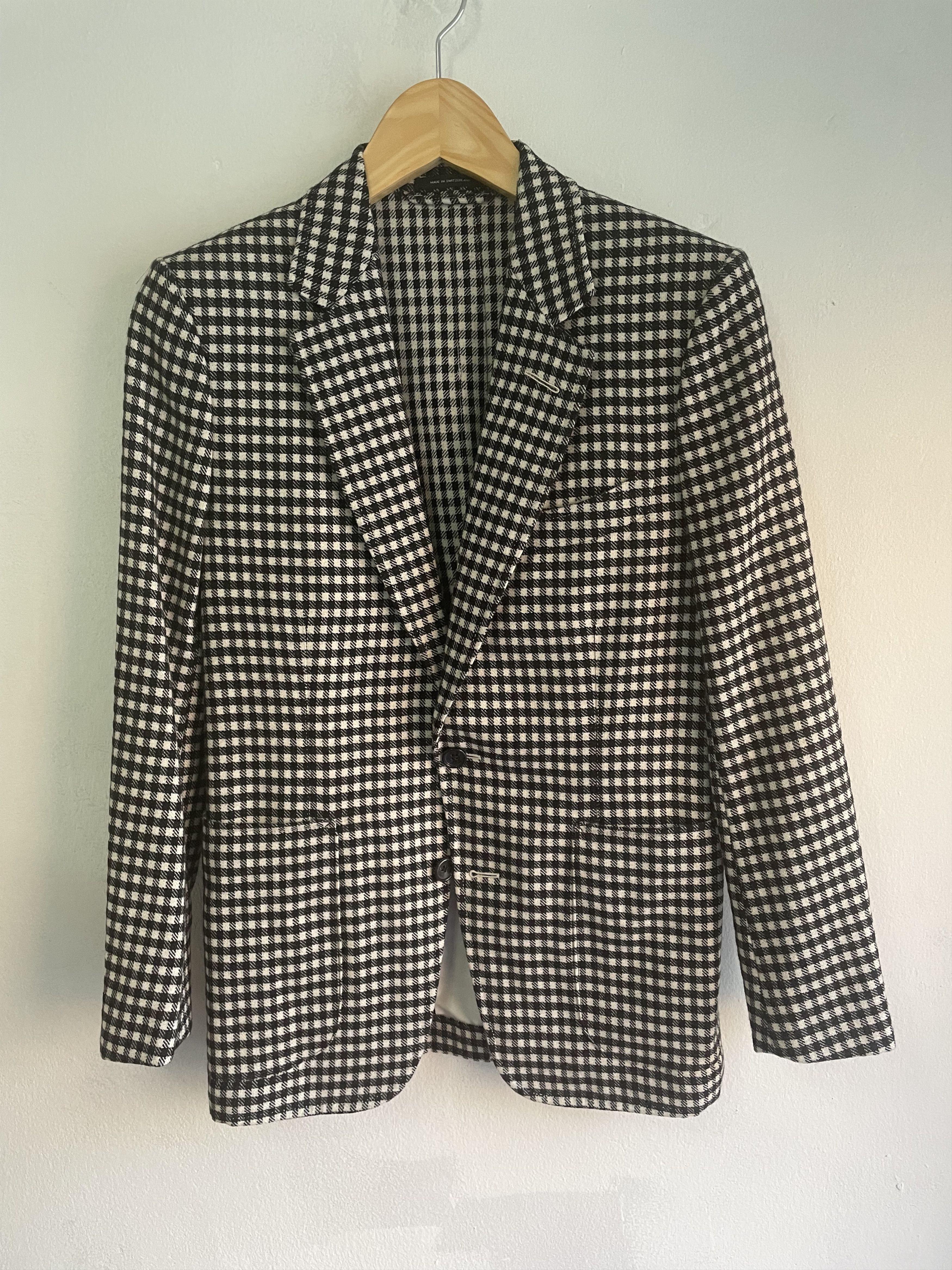 TOM FORD GINGHAM CHECK BLAZER