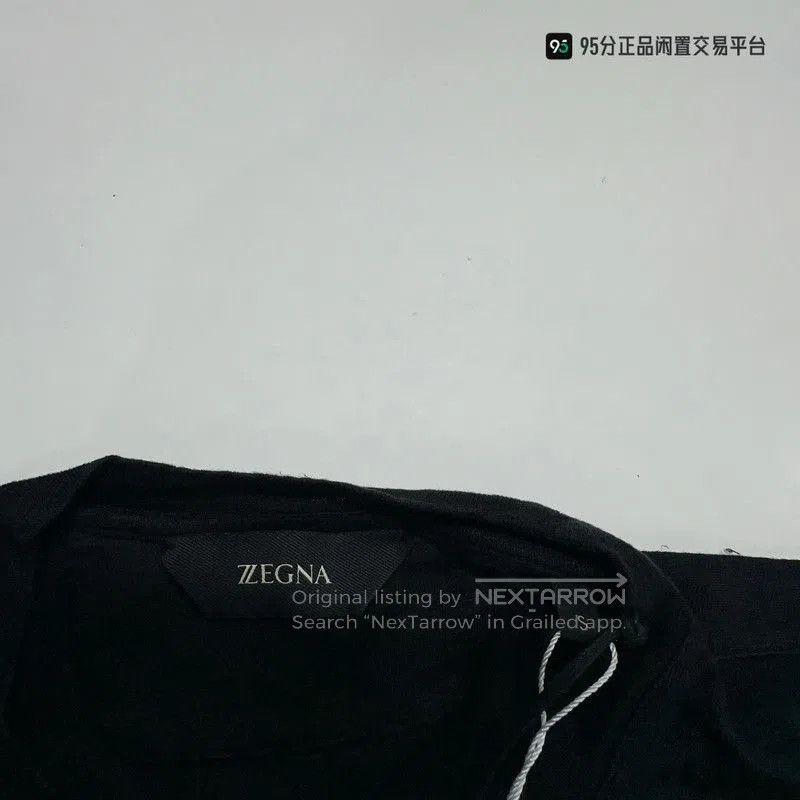 Ermenegildo Zegna Zegna Men's Solid Linen Crew Neck Short Sleeve T. Size US S / EU 44-46 / 1 - 6 Thumbnail