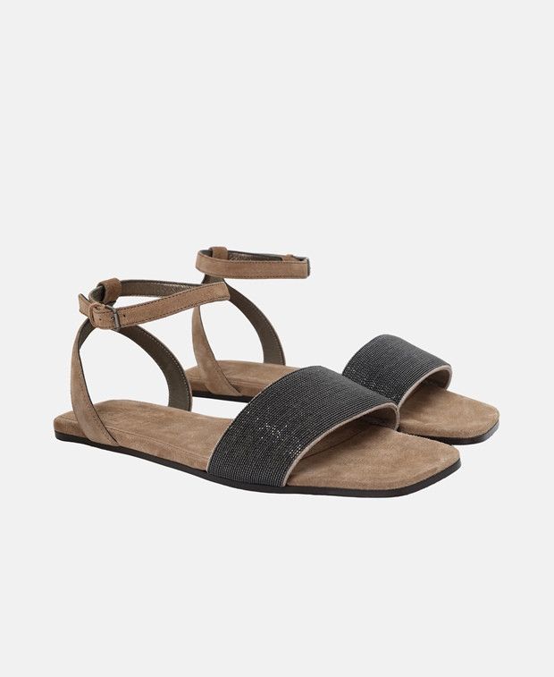 Brunello Cucinelli Ankle strap sandals Size US 7 / IT 37 - 1 Thumbnail