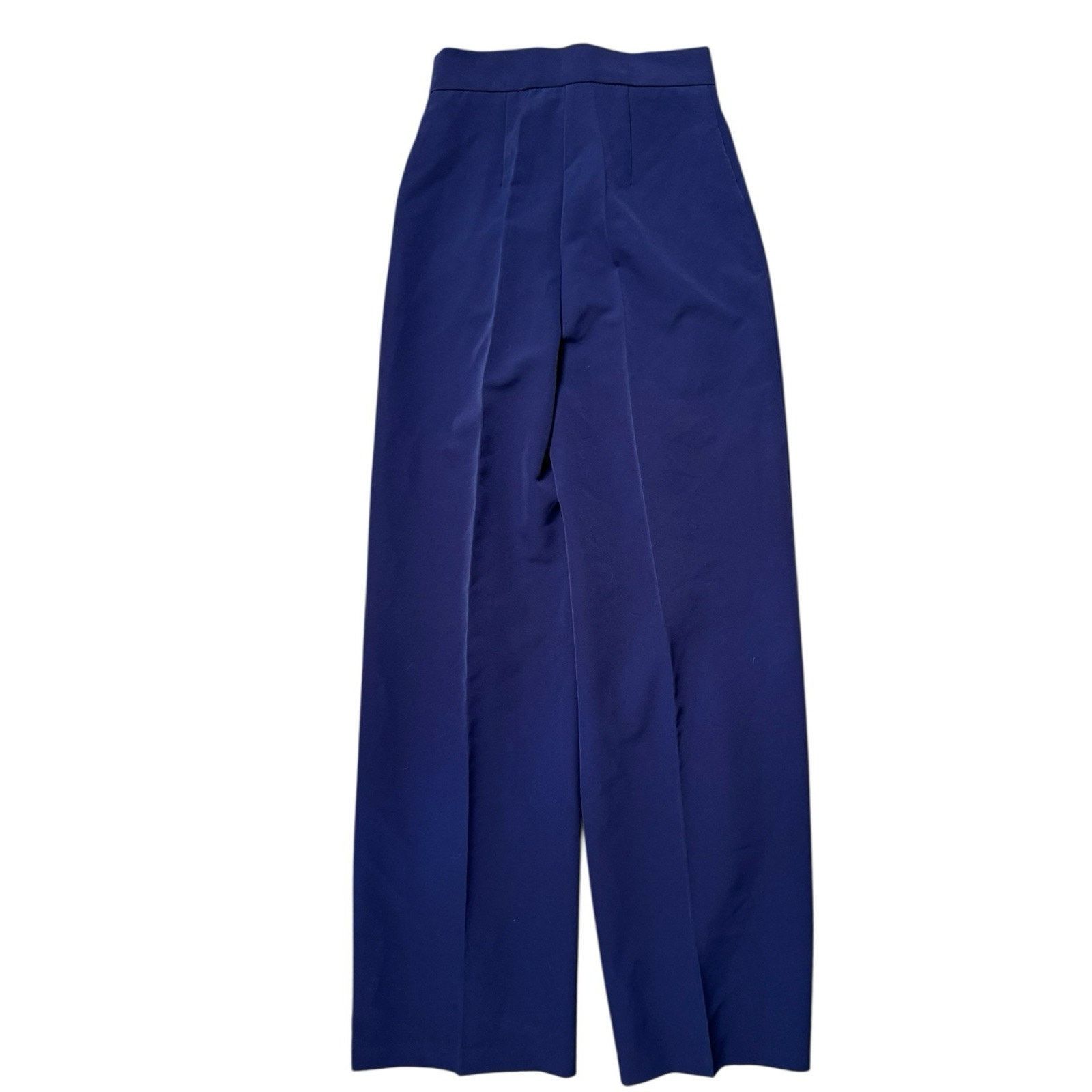 Other Mem.js YOOX NEW Blue Wide Leg Trouser Pants Size 4 Size 27" / US 4 / IT 40 - 4 Thumbnail