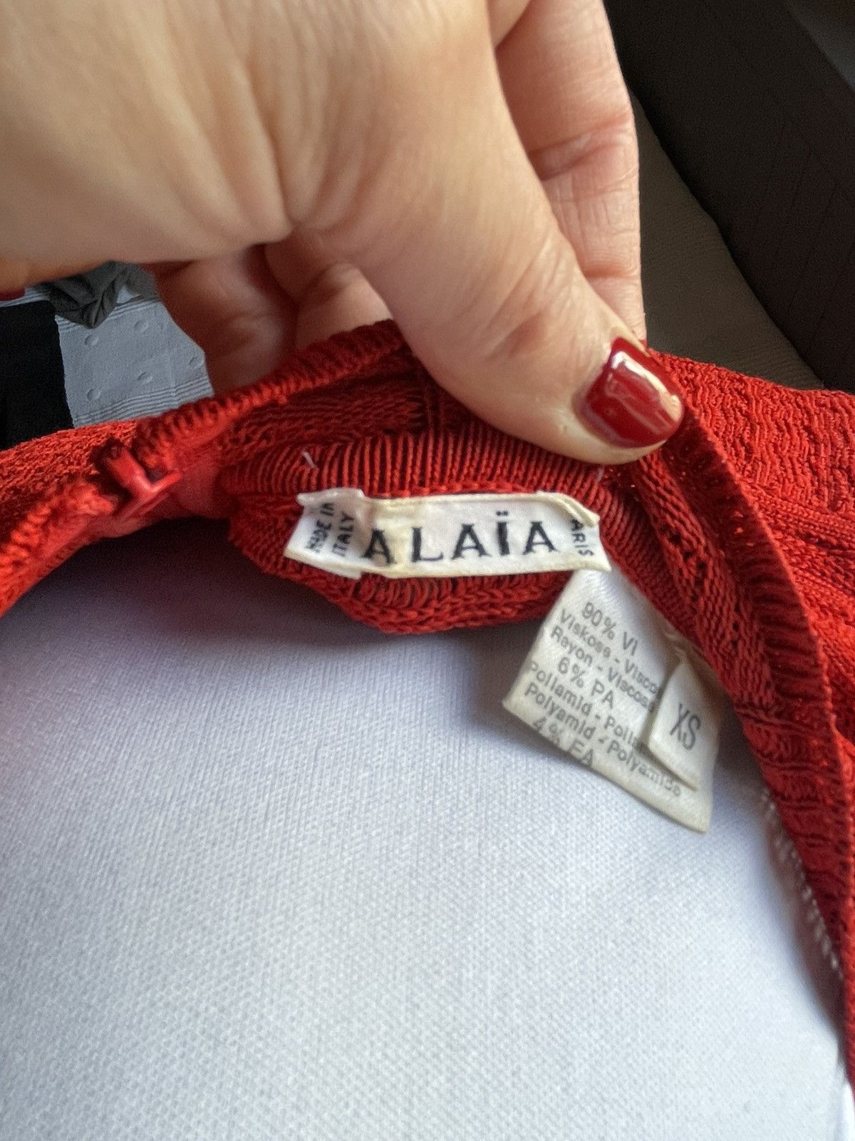 Alaia ALAIA BEAUTIFUL RED DRESS VINTAGE Size XS / US 0-2 / IT 36-38 - 6 Thumbnail