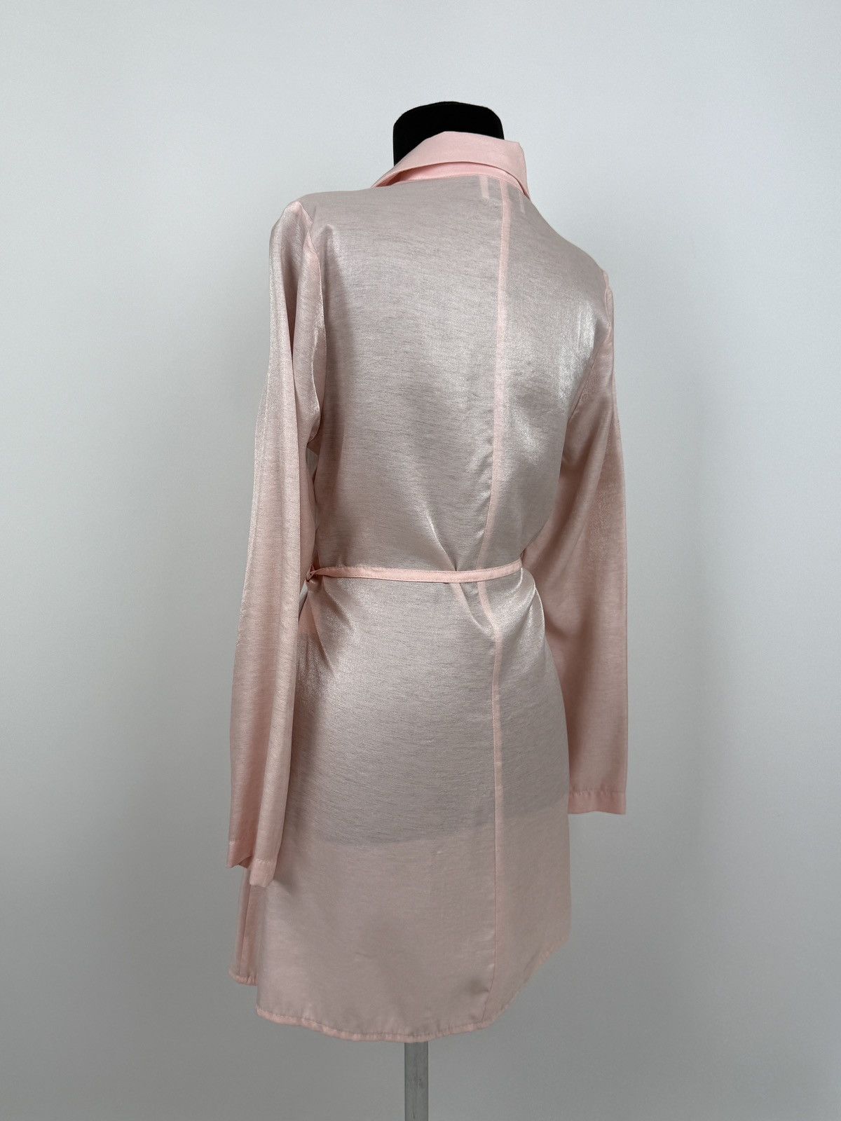 Sandro 1990’s Vintage Sandro Paris Baby Pink Button Sleep Dress 40 Size M / US 6-8 / IT 42-44 - 2 Thumbnail