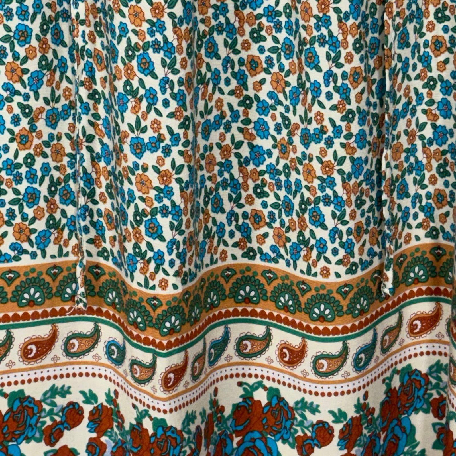 Other Bluetime Floral Boho Dress with 3/4 Sleeves Large NWT Size L / US 10 / IT 46 - 4 Thumbnail