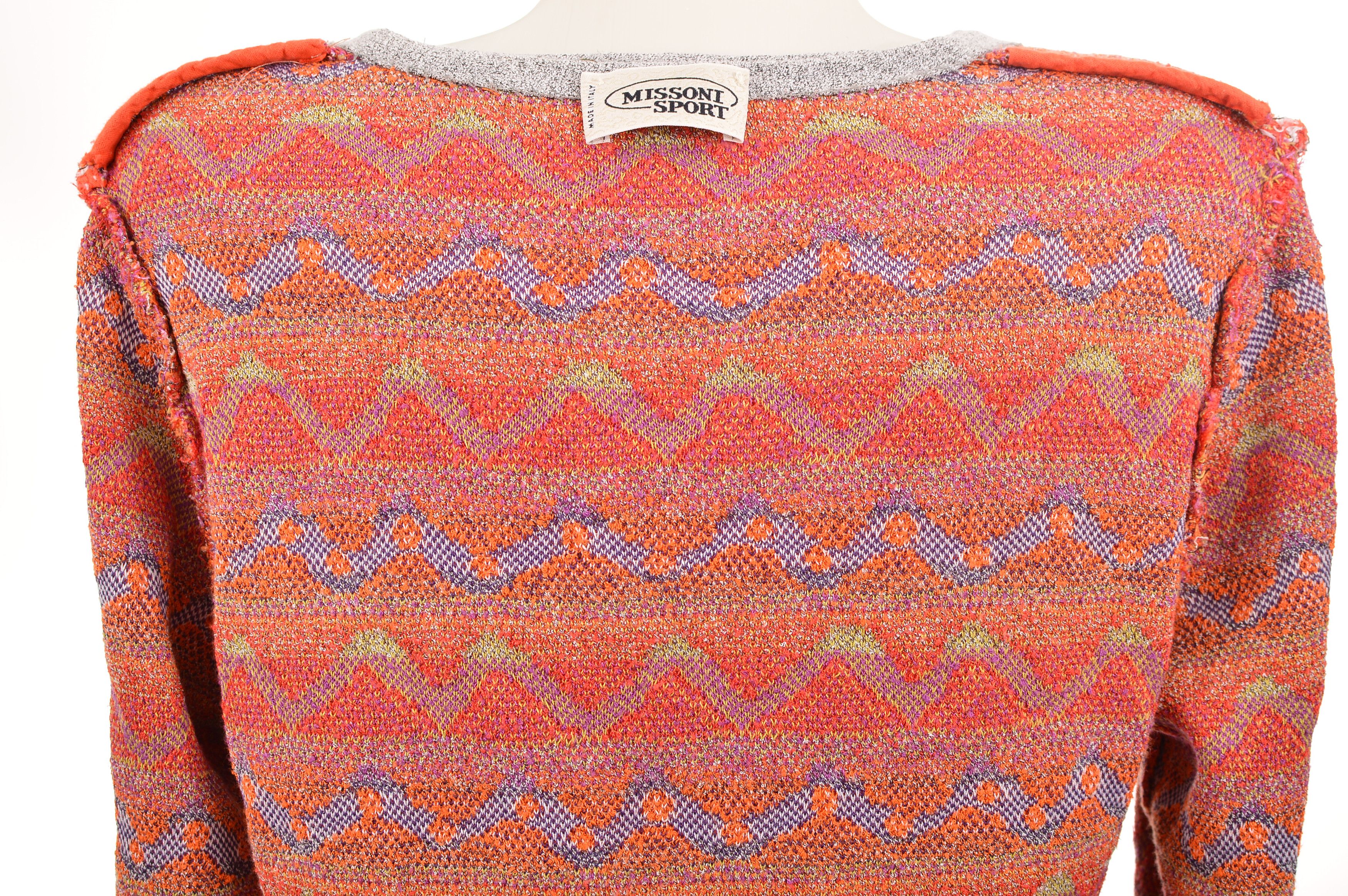 Missoni Missoni Sport Vintage Zig-Zag Cardigan Sweater Size M / US 6-8 / IT 42-44 - 6 Thumbnail