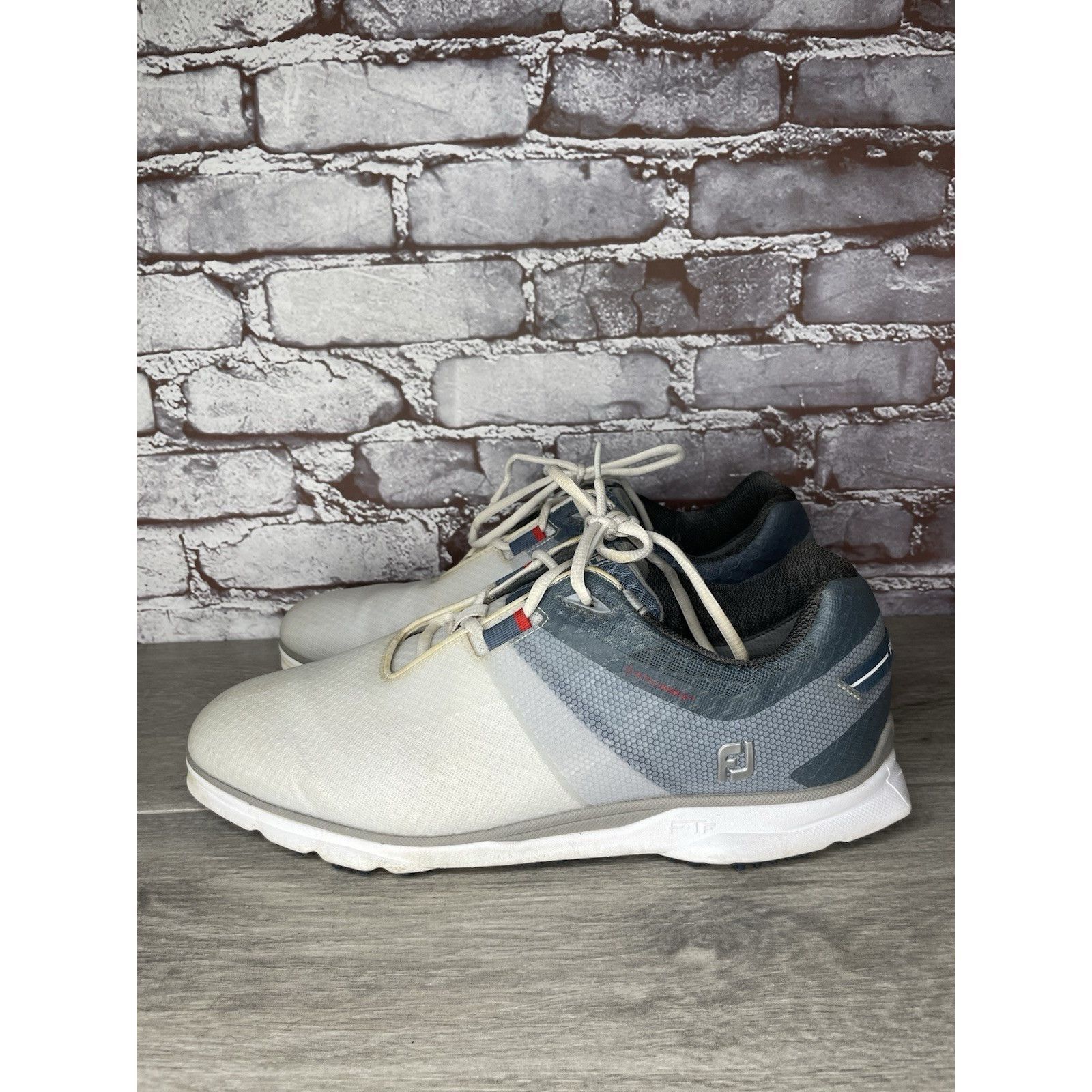 Footjoy FootJoy Golf PRO SL SPORT 53854 White Blue Lace Up Shoes Men Size US 12 / EU 45 - 1 Thumbnail