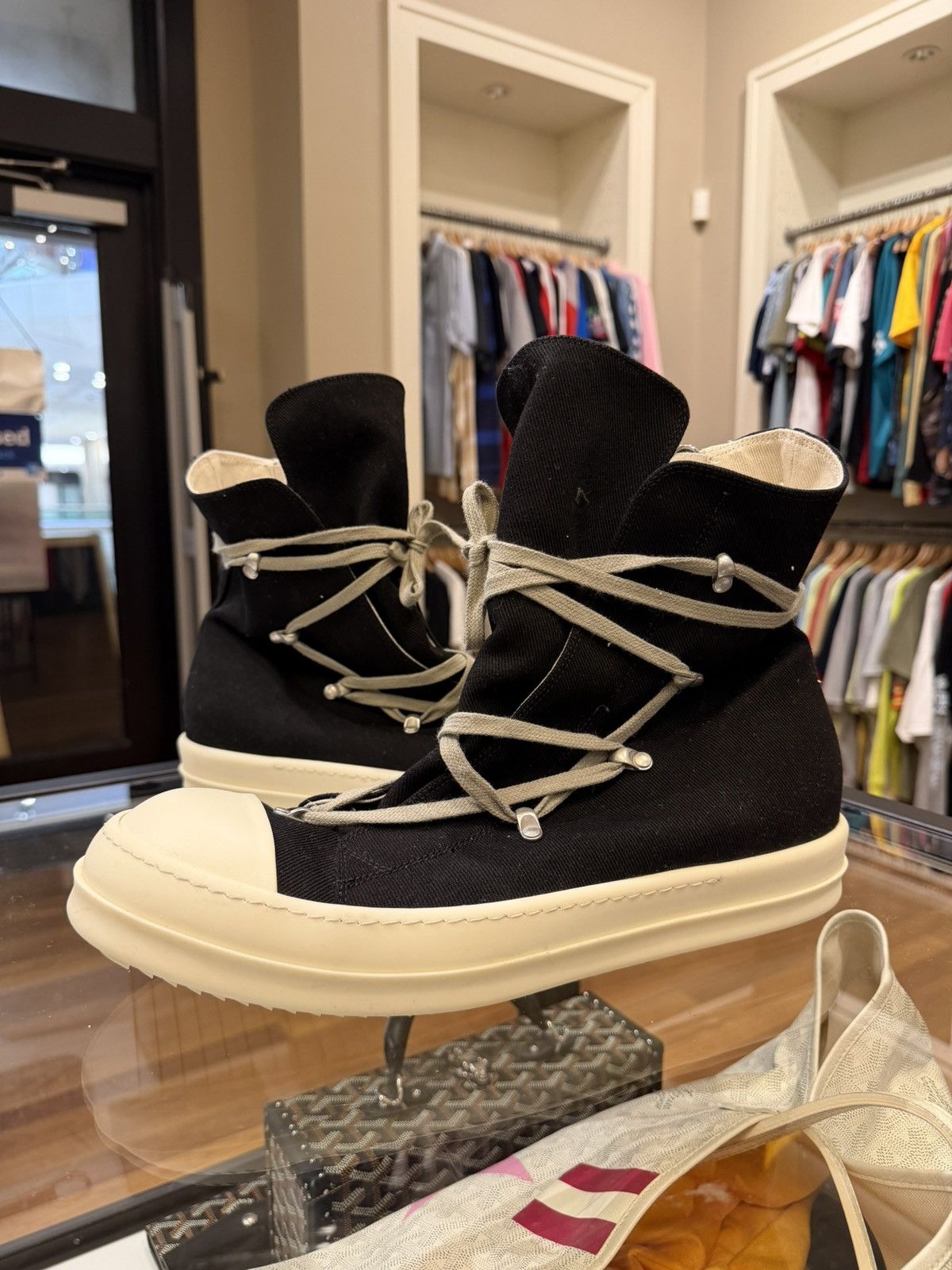 Rick Owens DRKSHDW Hexa High Top Canvas Sneaker
