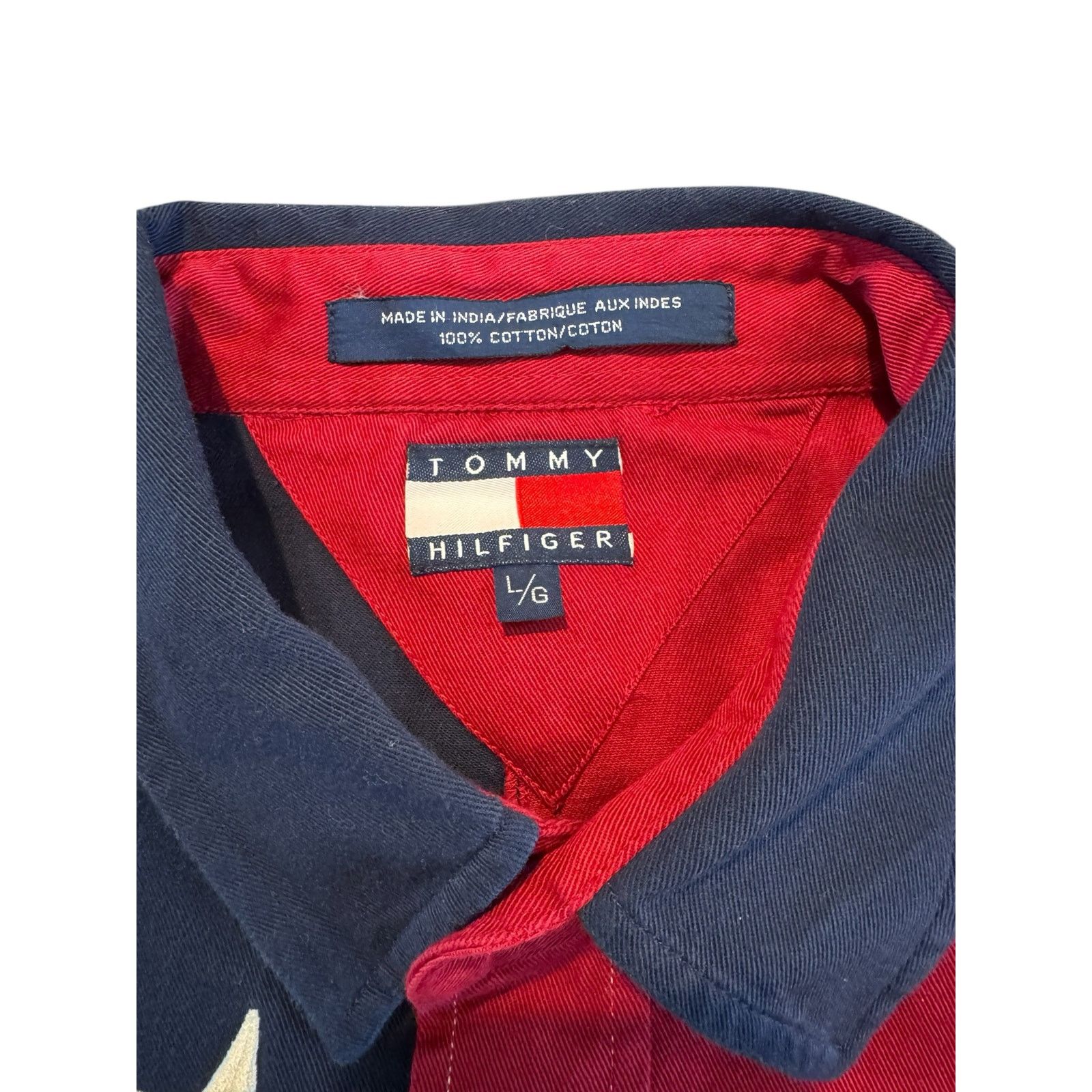 Tommy Hilfiger Vintage 90's Tommy Hilfiger Button Down Shirt American Large Size US L / EU 52-54 / 3 - 2 Thumbnail