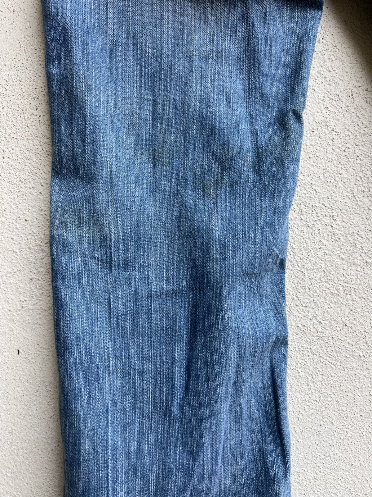 Jimmy Taverniti Vintage 00s Taverniti Embroidery Denim Peggy Flare Jeans Size US 29 - 16 Thumbnail